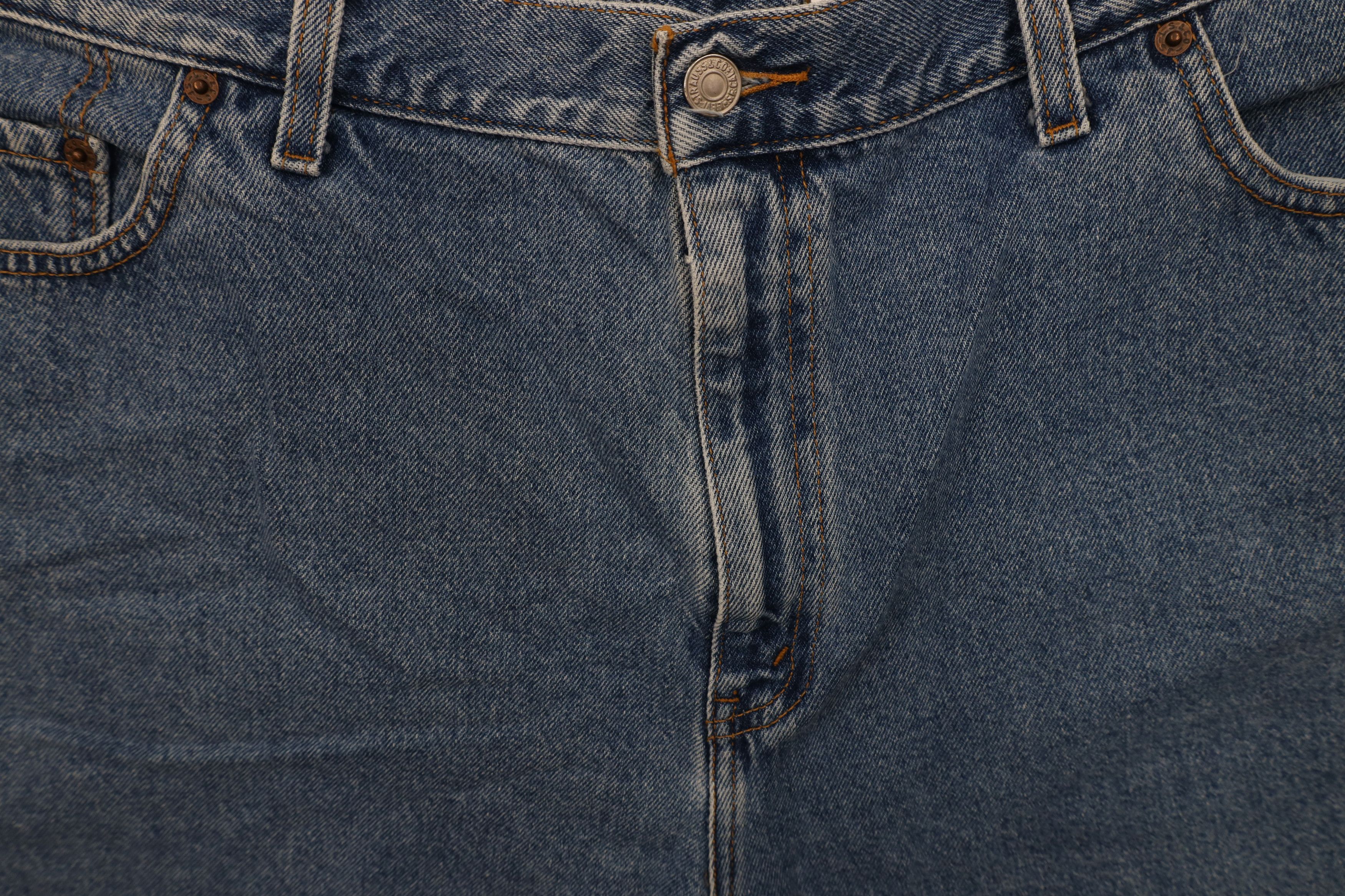 Levi's Vintage Y2K 2001 Levis Denim Jean Shorts Jorts Blue Cotton Size 22" - 5 Thumbnail