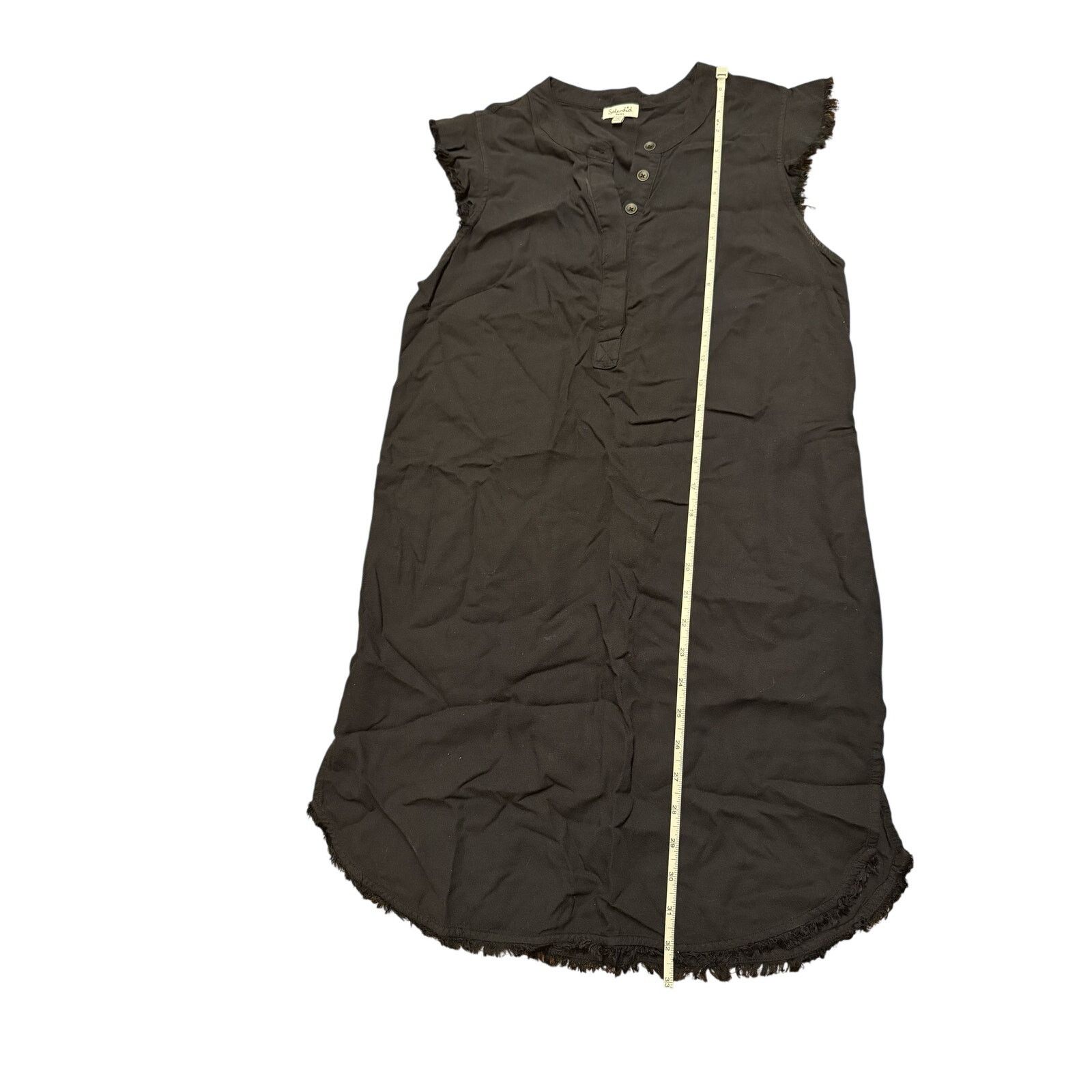 Splendid Splendid Crosshatch Black Dress Henley Style - Small Size S / US 4 / IT 40 - 5 Thumbnail