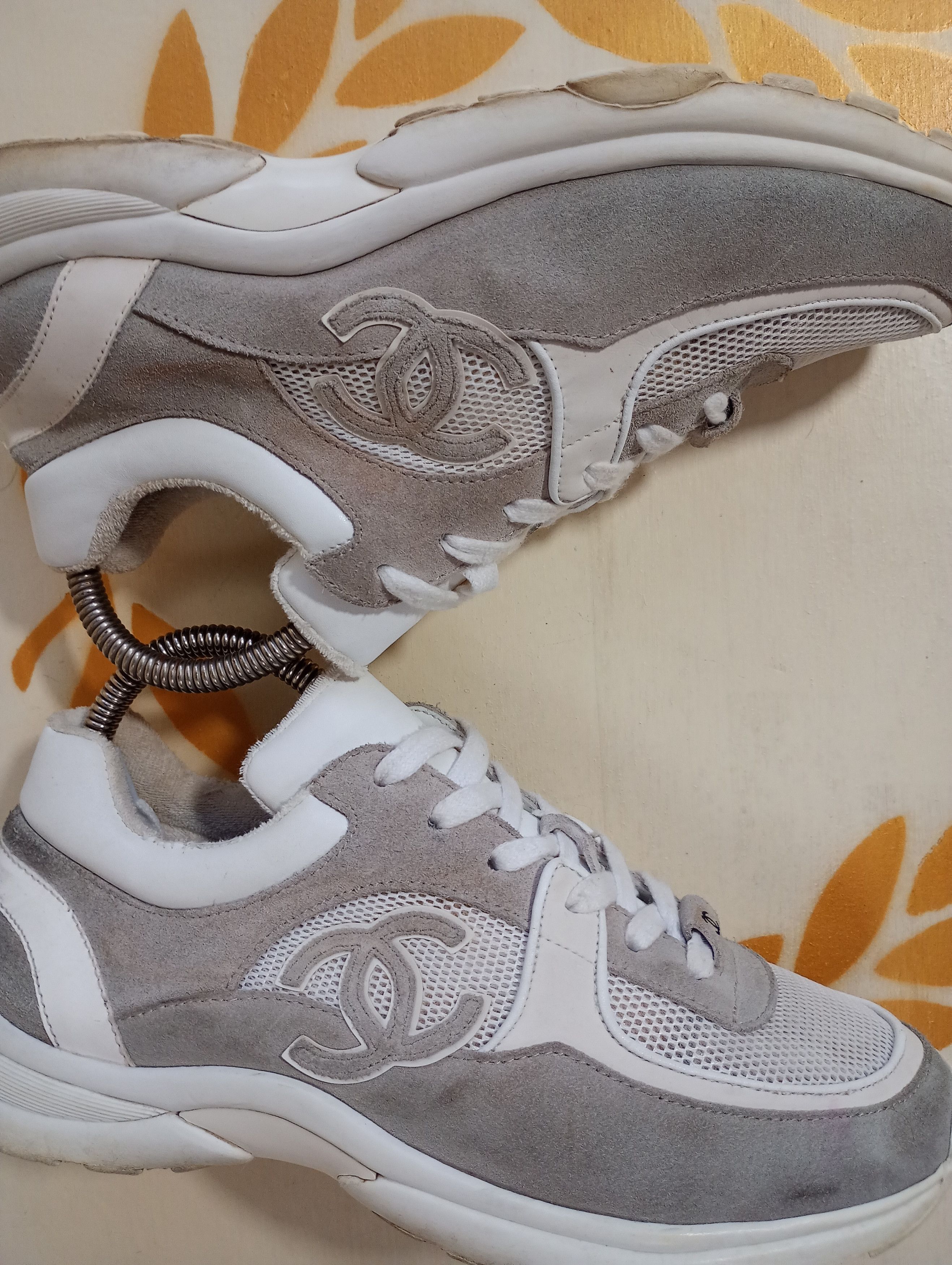 Chanel Chanel CC Trainer Suede Sneakers Size US 8 / IT 38 - 10 Thumbnail