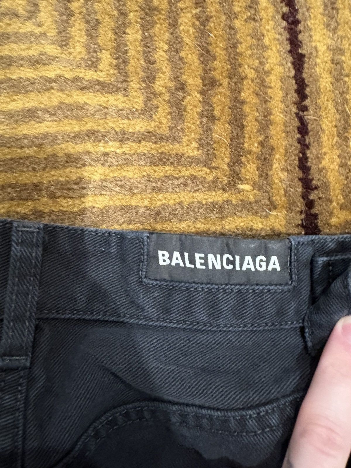 Balenciaga Balenciaga Black Loose Fit Buckle Jeans Size US 32 / EU 48 - 8 Thumbnail