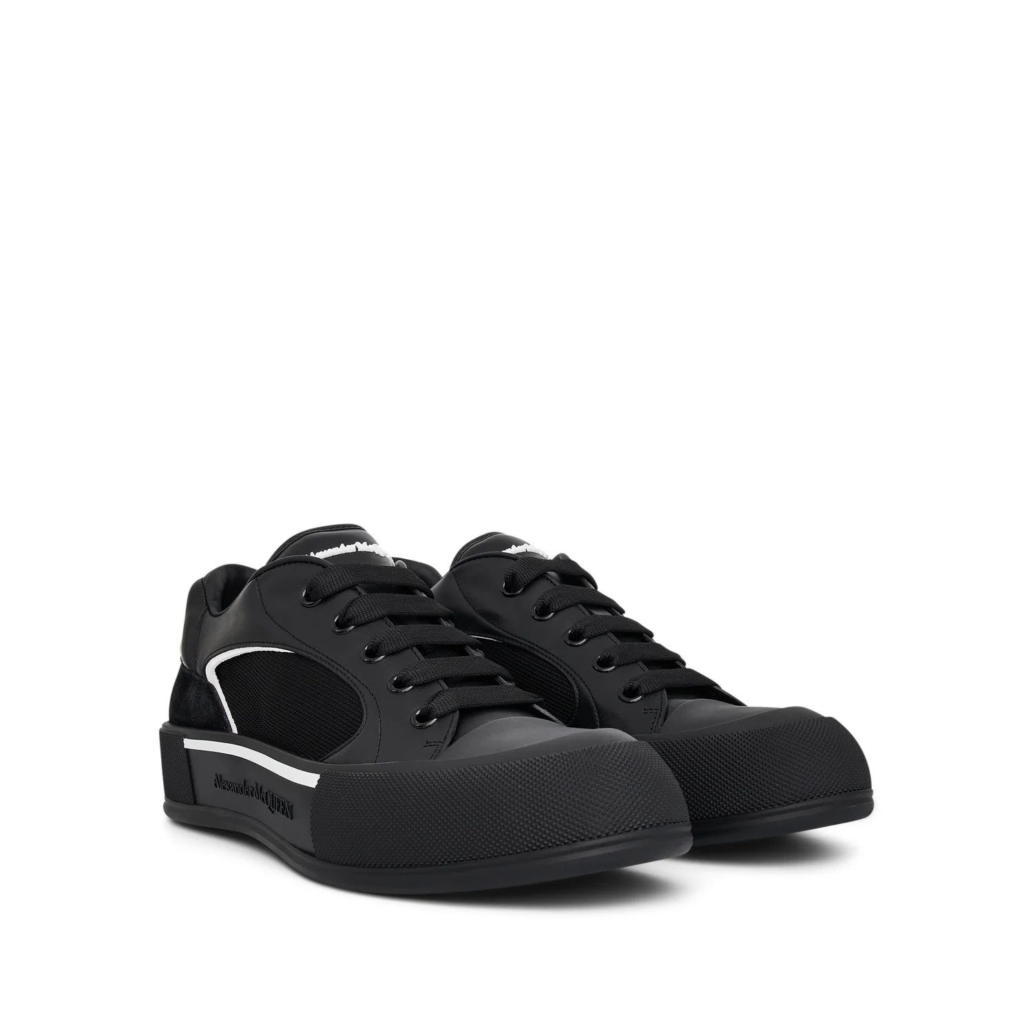 Alexander McQueen o1mris0824 Sneaker in Black & White Size US 10 / EU 43 - 2 Thumbnail