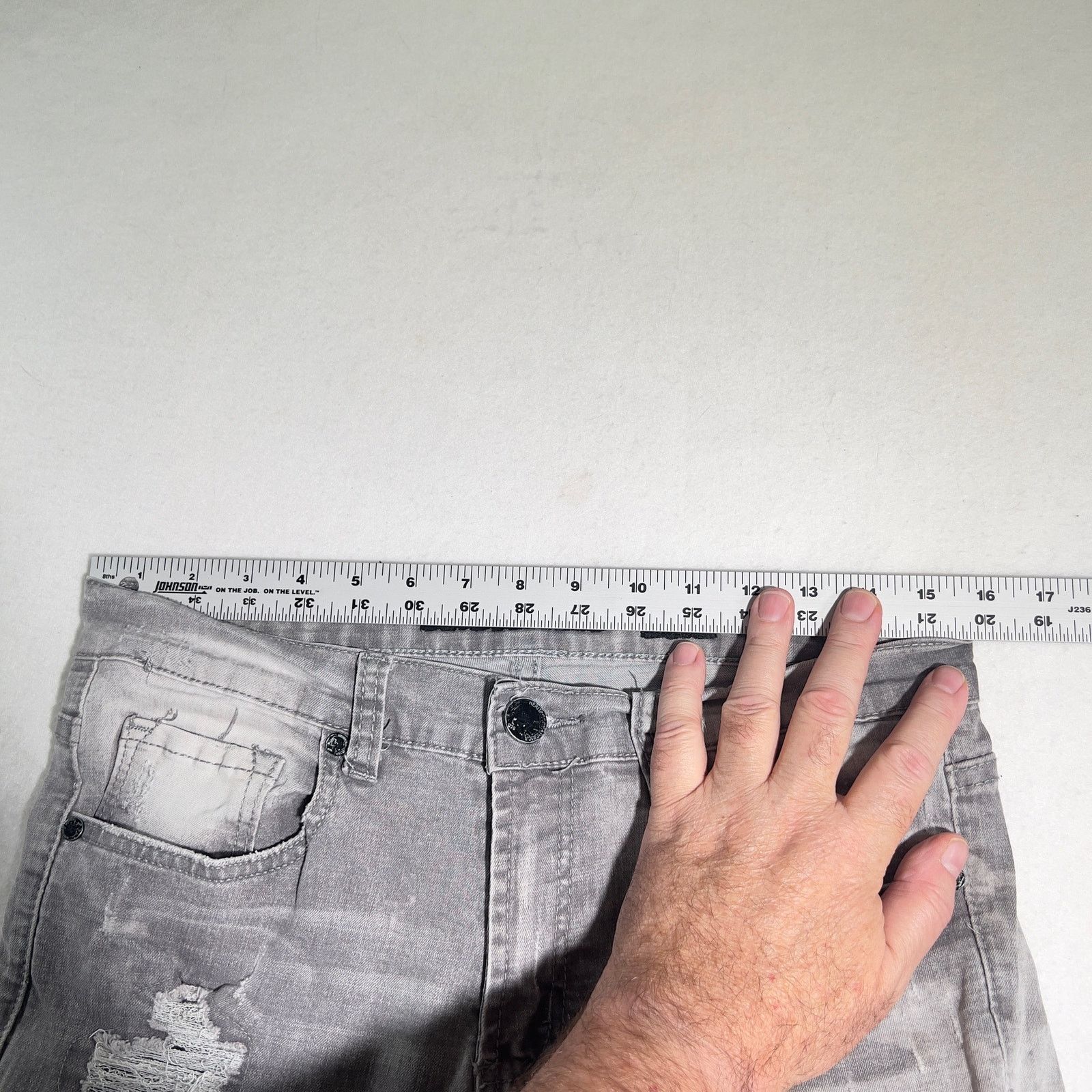 Other Heritage America 1776 Denim Jeans Men's 32w x 32L Grey Cargo Size US 32 / EU 48 - 12 Thumbnail