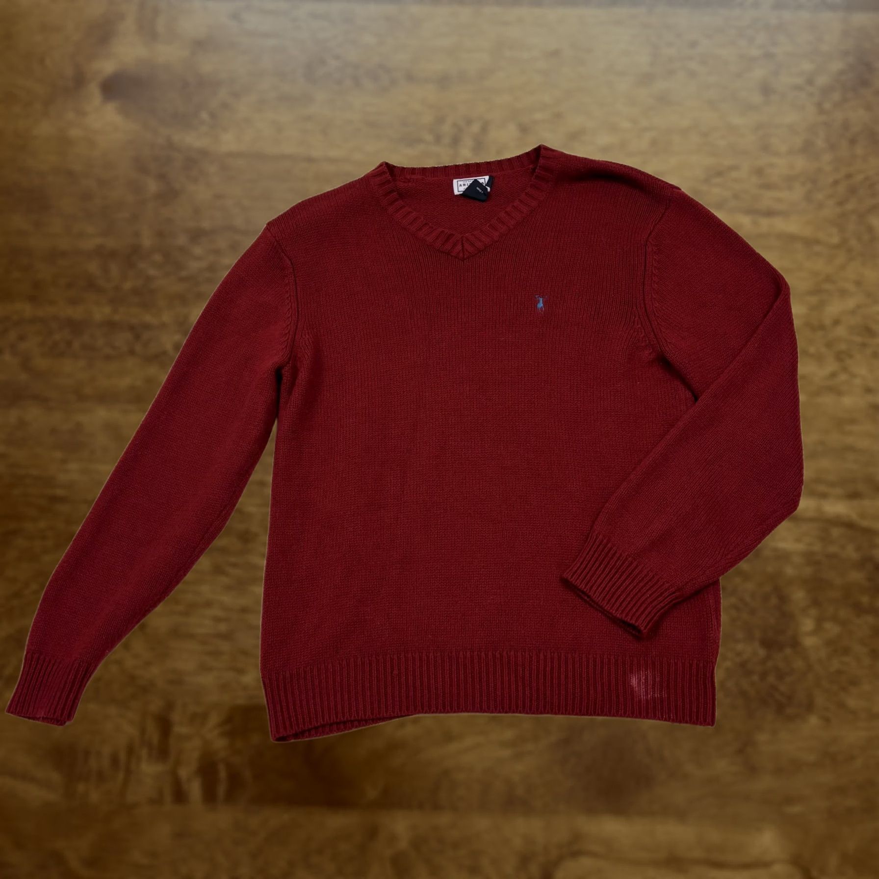 Vintage Y2K Arizona Jean Company Sweater Mens Medium Red V Neck Acrylic Knit Pullover Size US M / EU 48-50 / 2 - 1 Thumbnail