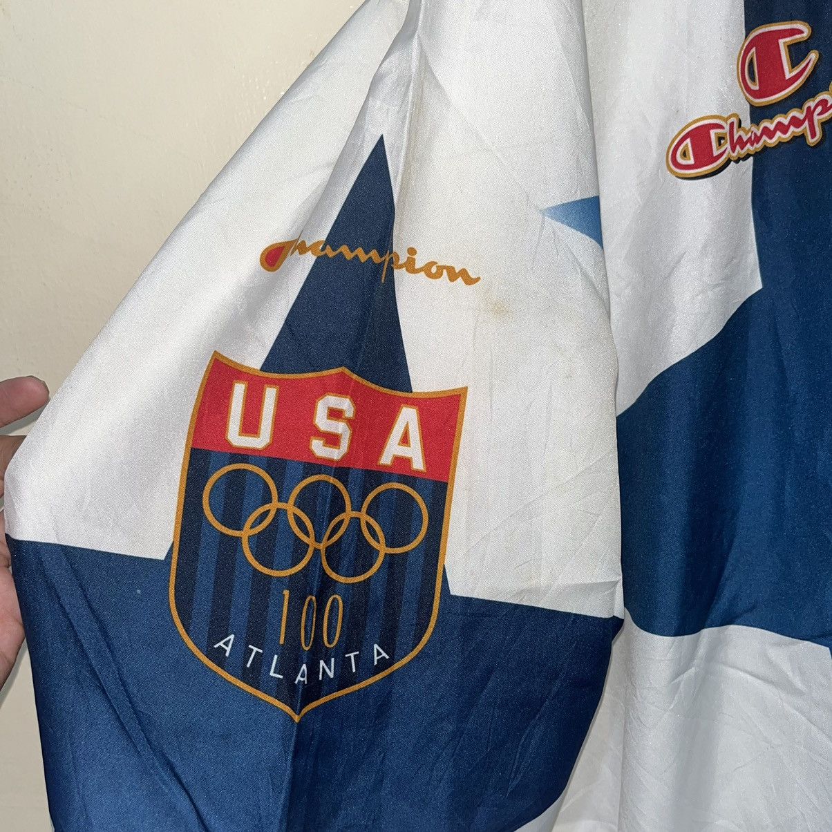 Champion Vintage Champion 1996 USA Olympics Windbreaker Size US XXL / EU 58 / 5 - 11 Thumbnail