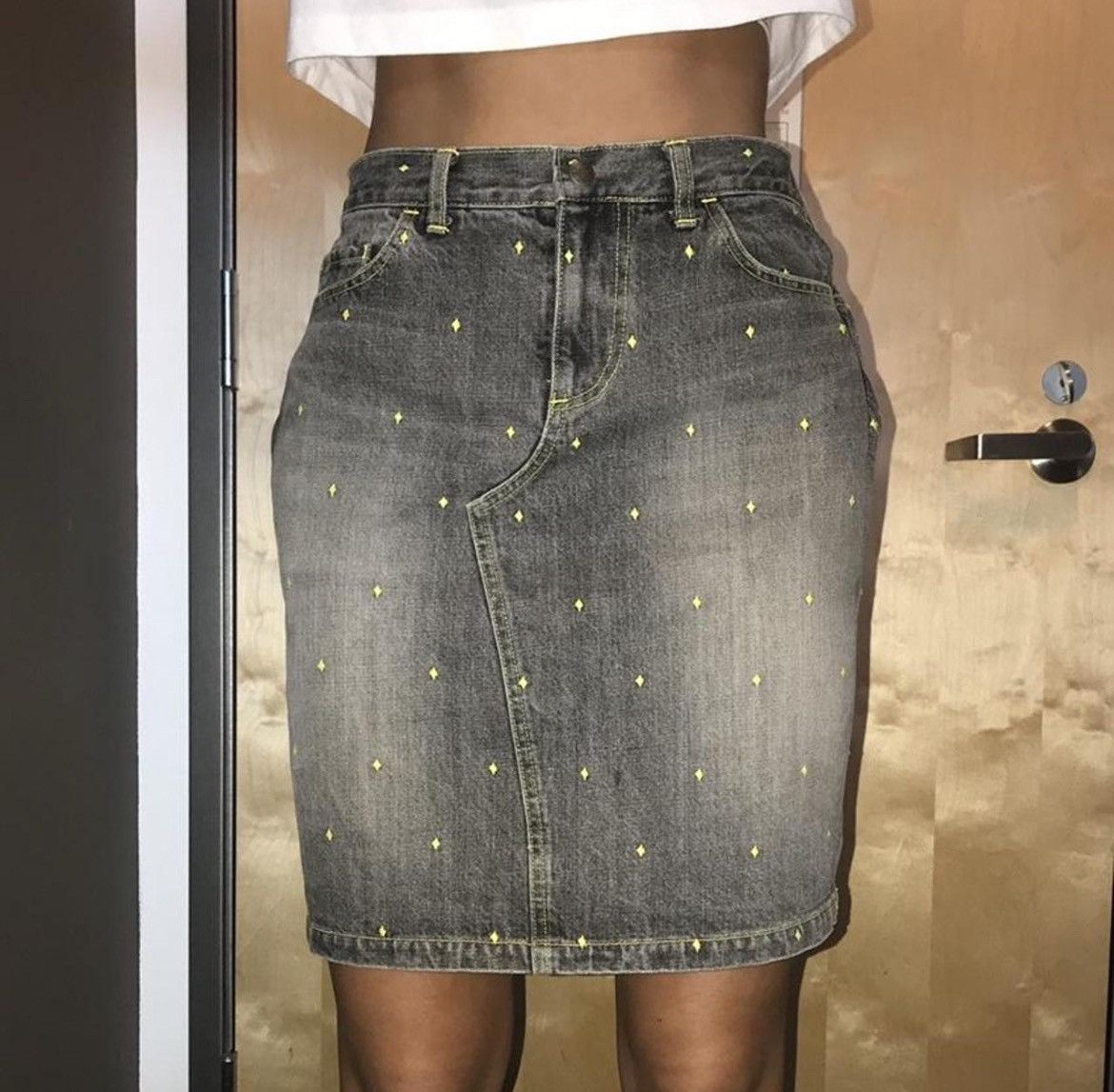 Undercover Undercover Diamond Embroidered Skirt “The Illusion of Haze” Size 26" / US 2 / IT 38 - 5 Thumbnail