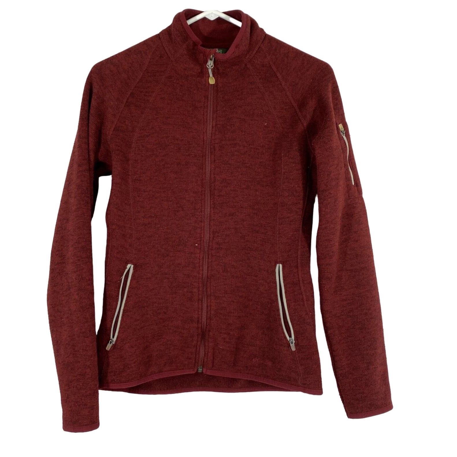 Eddie Bauer Eddie Bauer Womens Red Long Sleeve Mock Neck