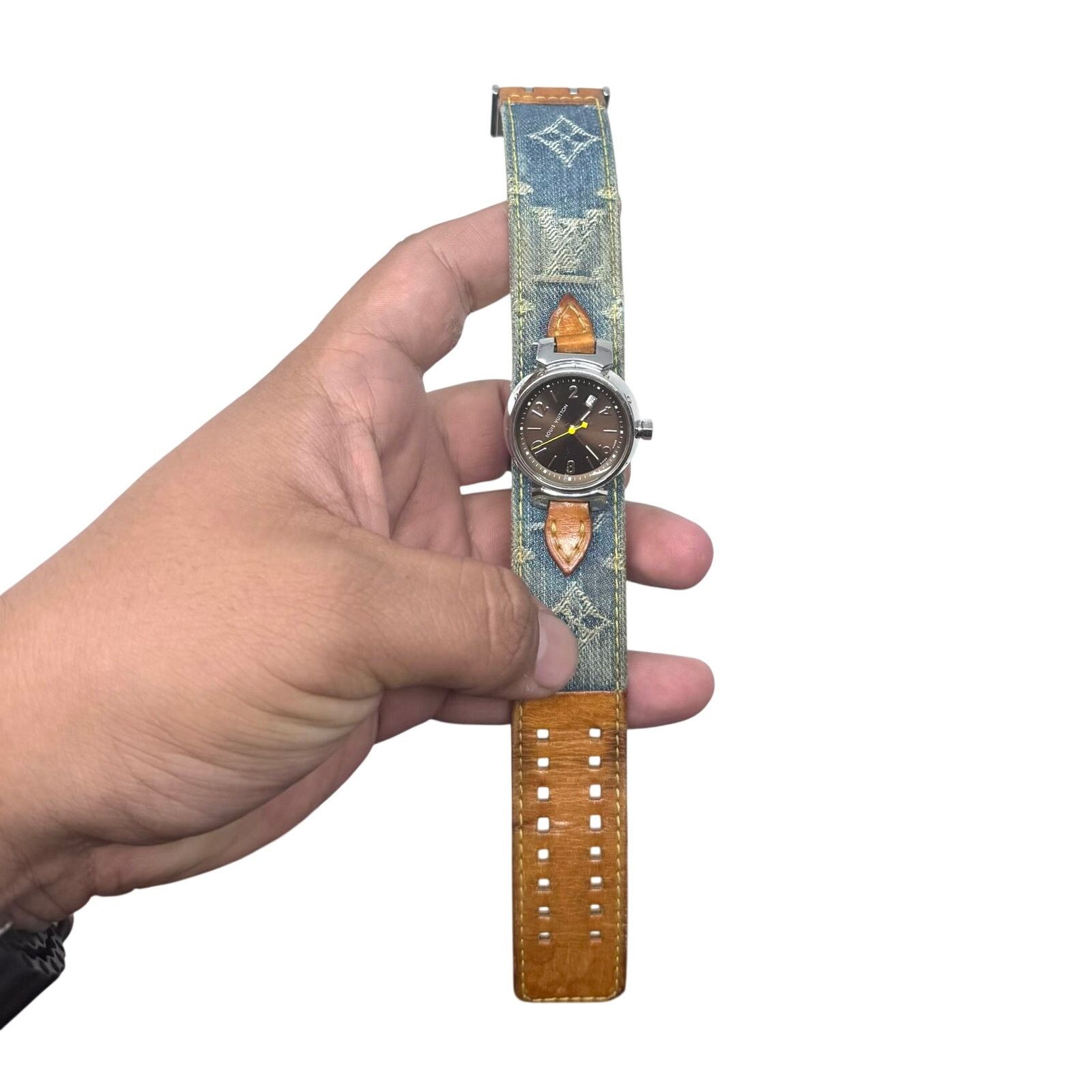 Louis Vuitton Louis Vuitton Denim Tambour Watch Size ONE SIZE - 5 Thumbnail