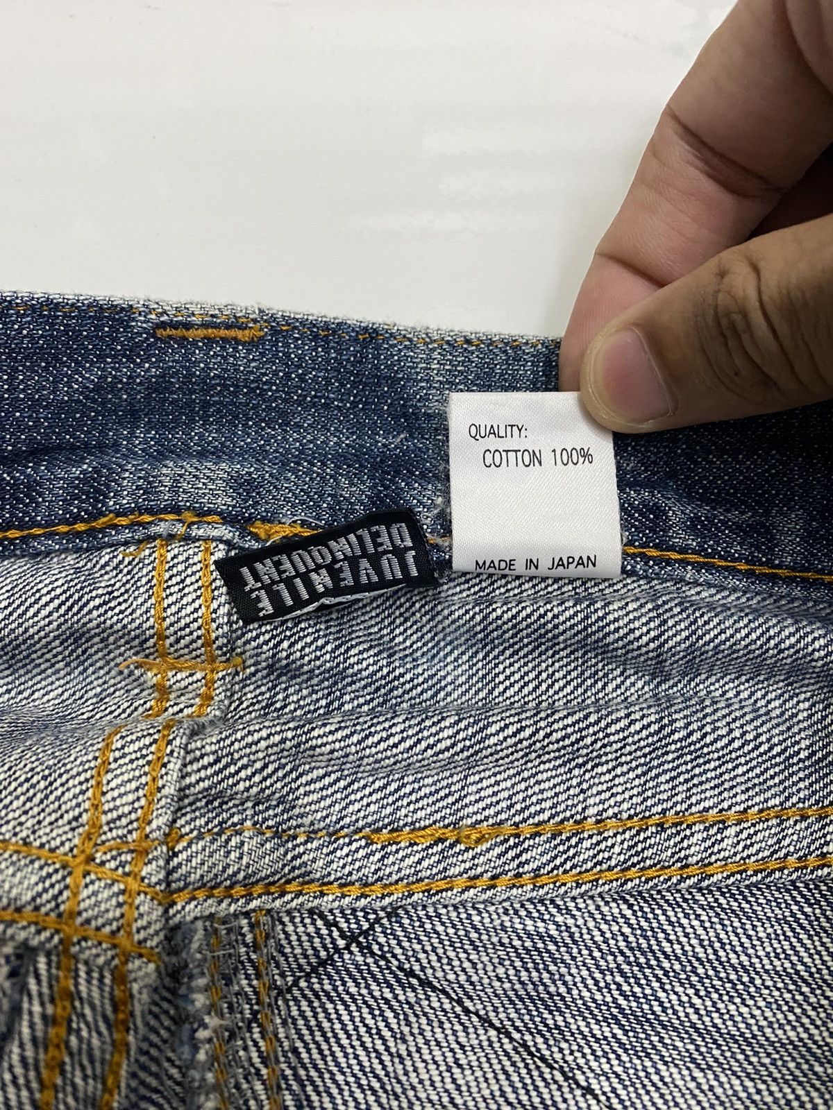 If Six Was Nine JUVENILE DELINQUENT JAPANESE AVANT GARDE DENIM JEAN Size US 31 - 9 Thumbnail