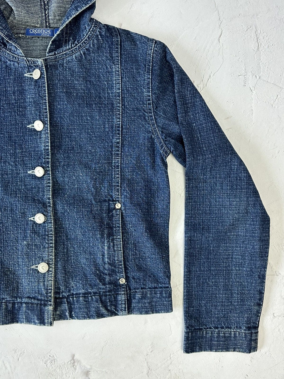 Beauty Beast × If Six Was Nine × Vintage Vintage Denim Hooded Crop Jacket Size M / US 6-8 / IT 42-44 - 4 Thumbnail