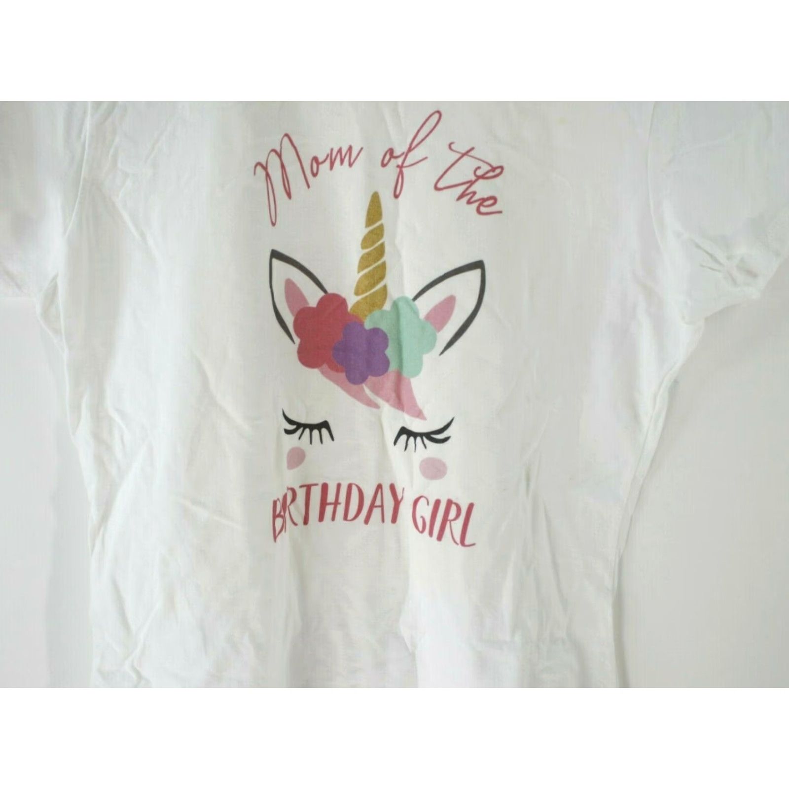 Vintage Port And Company Shirt Women Small White Mom of The Birthday Girl Graphic Tee Birthday Womens Size S / US 4 / IT 40 - 7 Thumbnail