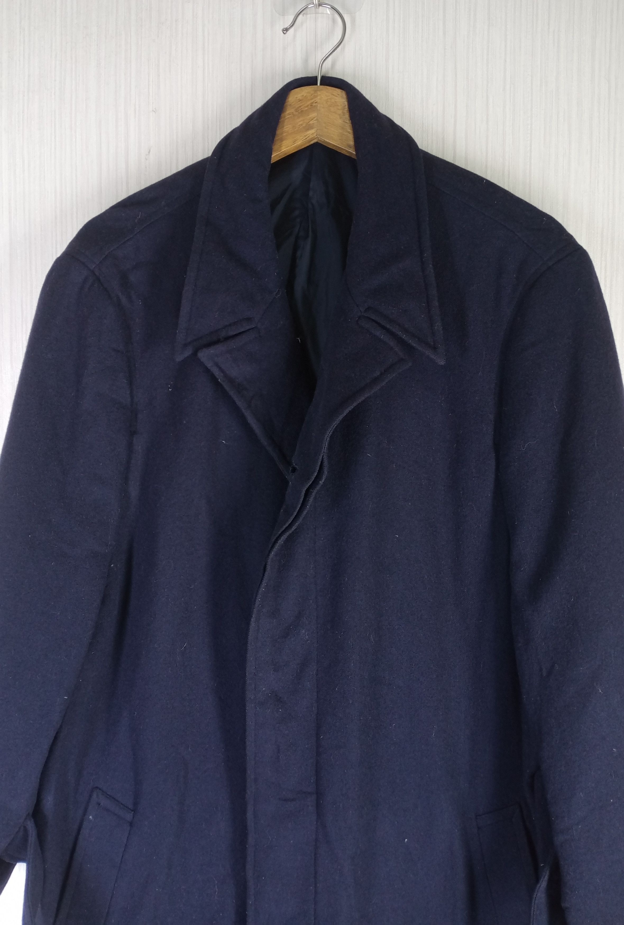 Comme des Garcons Homme Comme Des Garcons Homme Plus Surface Wool Laine Long Coat Size US M / EU 48-50 / 2 - 3 Thumbnail