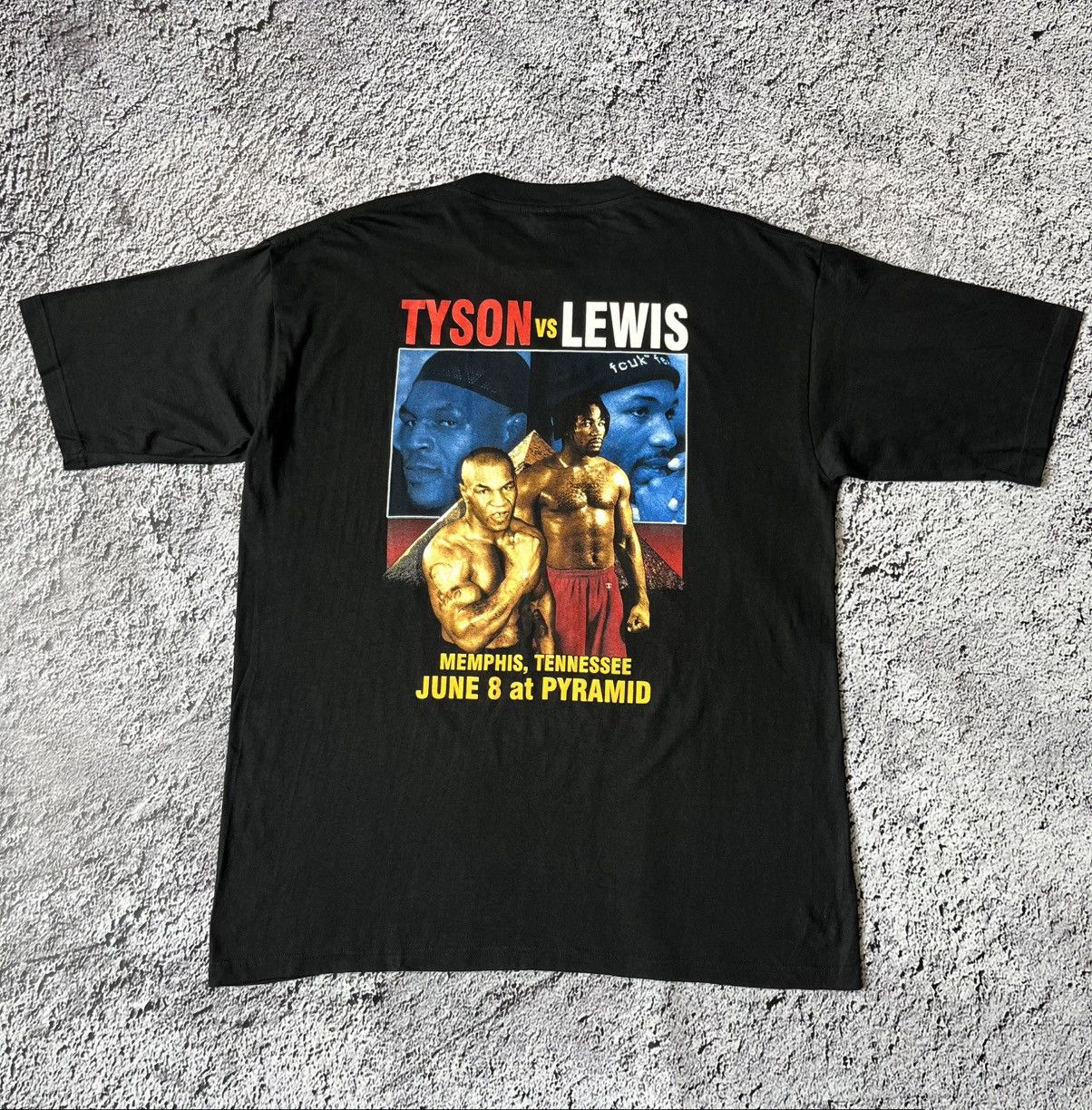 Vintage Vintage Mike Tyson vs Lennox Lewis Rumble T Shirt Size XXL Size US XXL / EU 58 / 5 - 2 Thumbnail