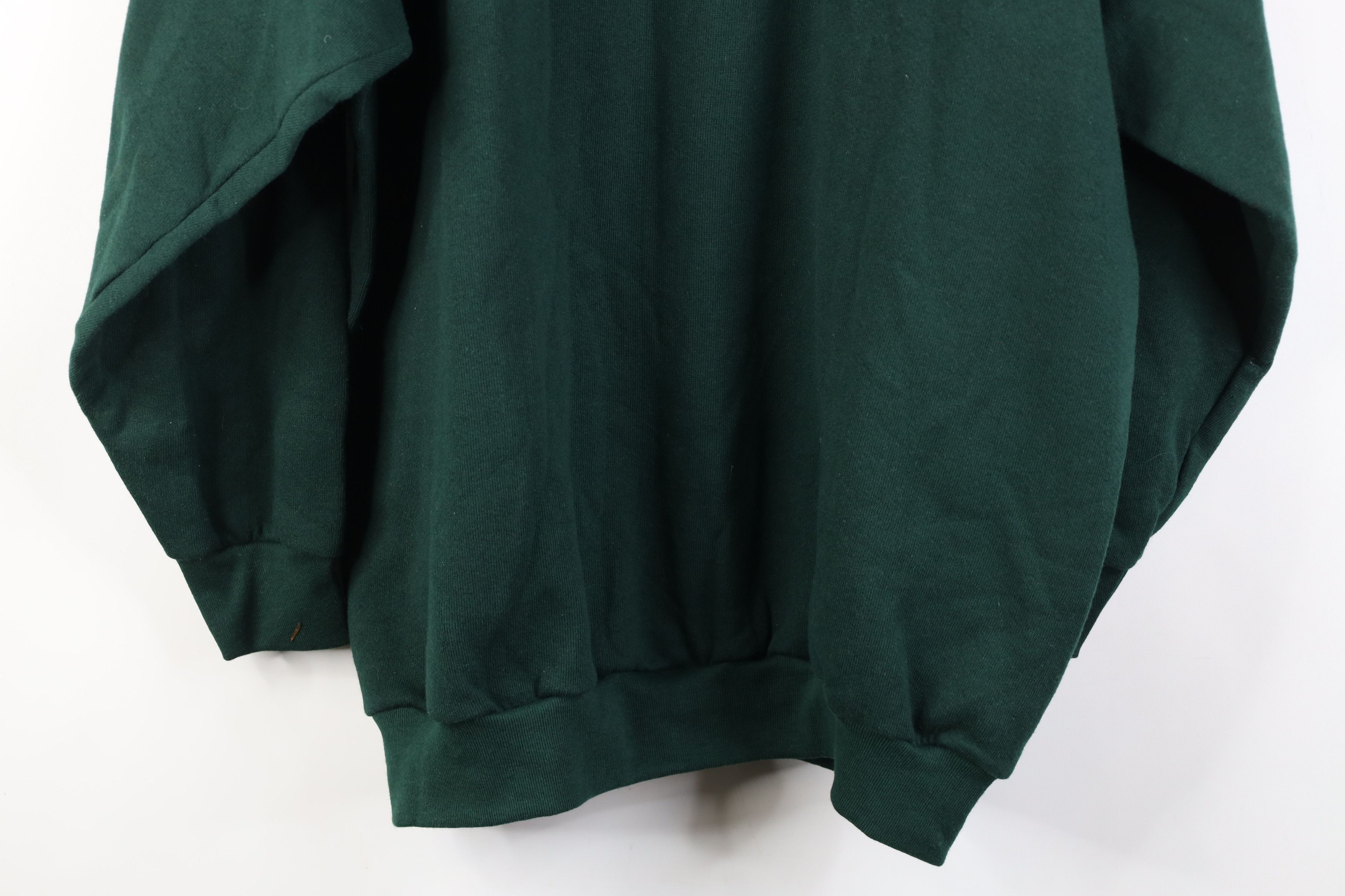 Vintage Vintage 90s Streetwear Crewneck Sweatshirt Hunter Green USA Size XL / US 12-14 / IT 48-50 - 11 Thumbnail