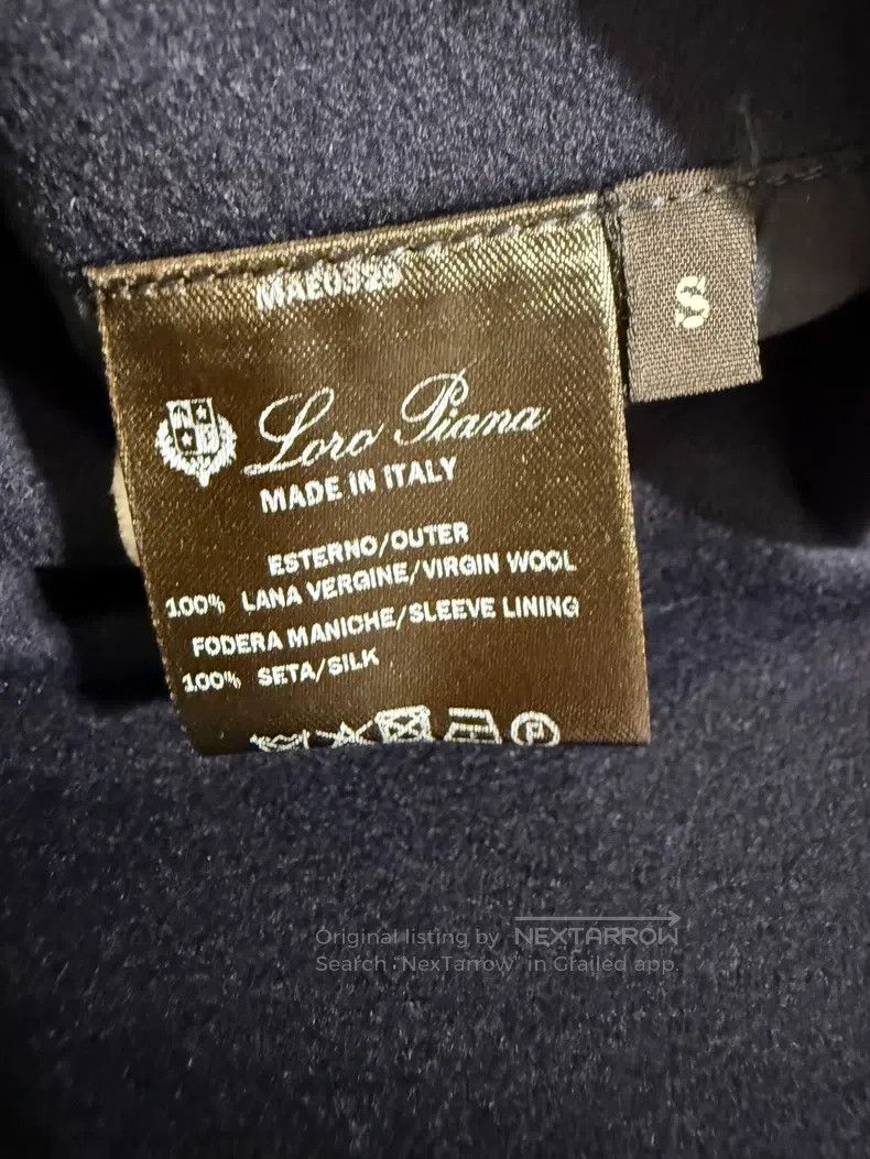 Loro Piana Loro Piana Navy wool coat Size S / US 4 / IT 40 - 9 Thumbnail