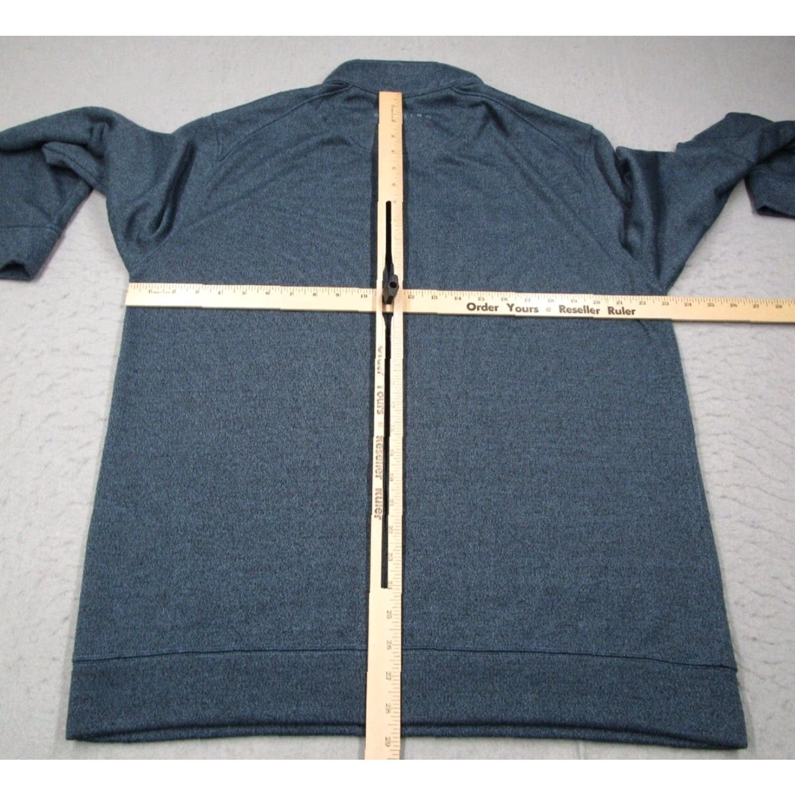 Vintage Dunning Mens Blue 1/4 Zip Long Sleeve Pullover Sweater - XL Sports Golf Travel Casual Workwear Shirt Size US XL / EU 56 / 4 - 6 Thumbnail