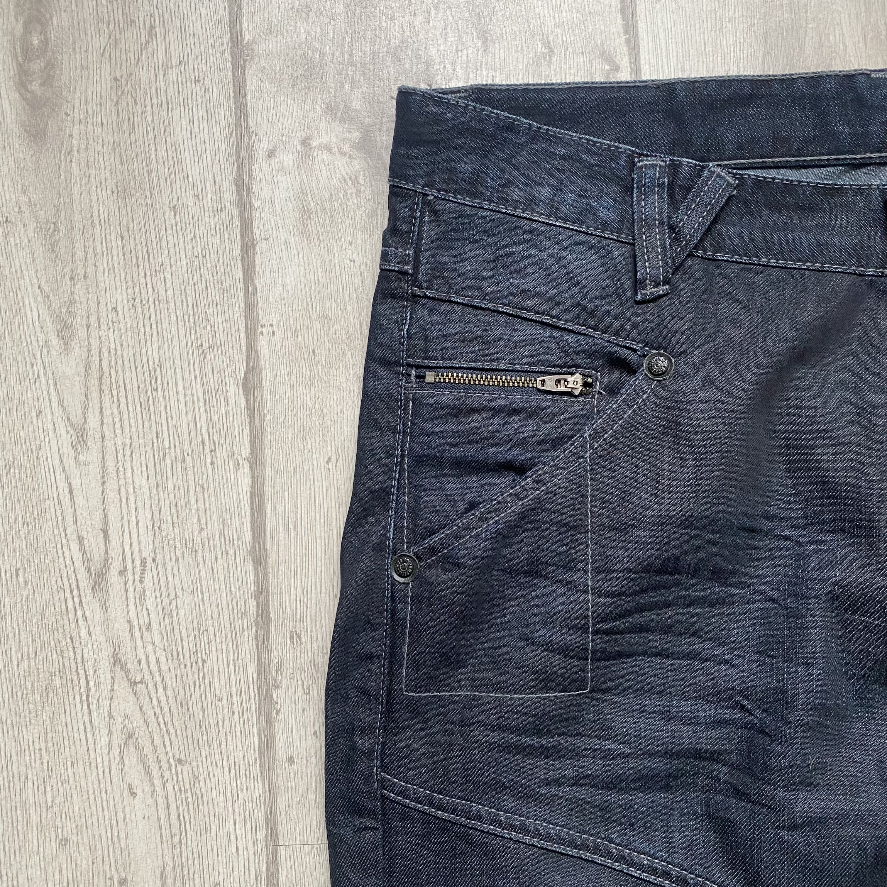 G-Star Vintage Biker Jeans Denim Avant garde Diesel style Pants Y2K Size US 34 / EU 50 - 7 Thumbnail