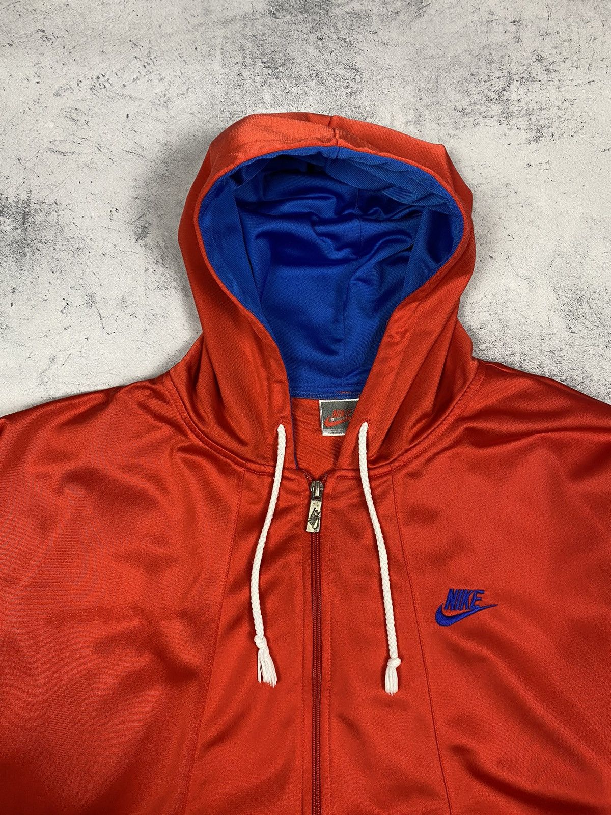 Nike Vintage 80s Nike Windbreaker Jacket Full Zip Hoodie Men’s Size US L / EU 52-54 / 3 - 12 Thumbnail