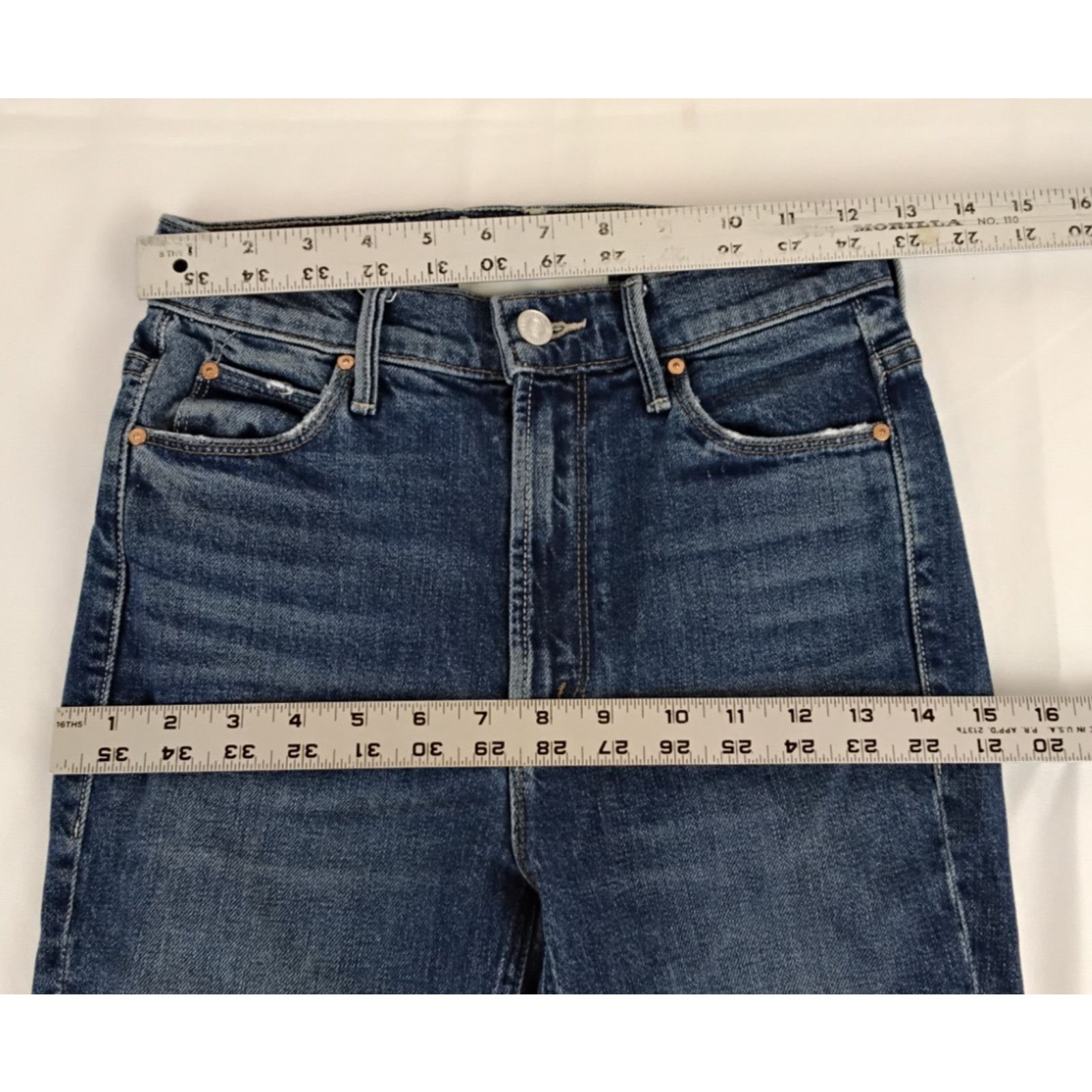 MOTHER Mother The Dazzler Jeans Women's 24" Waist Medium Wash Ankle Size 24" / US 00 / IT 34 - 13 Thumbnail