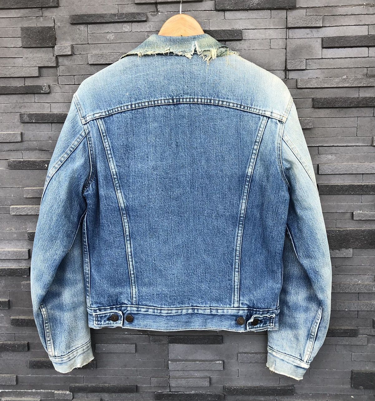 Levi's Vintage Clothing Vintage 70s Levis Blanket Thrashed Faded Trucker Jacket Size US M / EU 48-50 / 2 - 12 Thumbnail