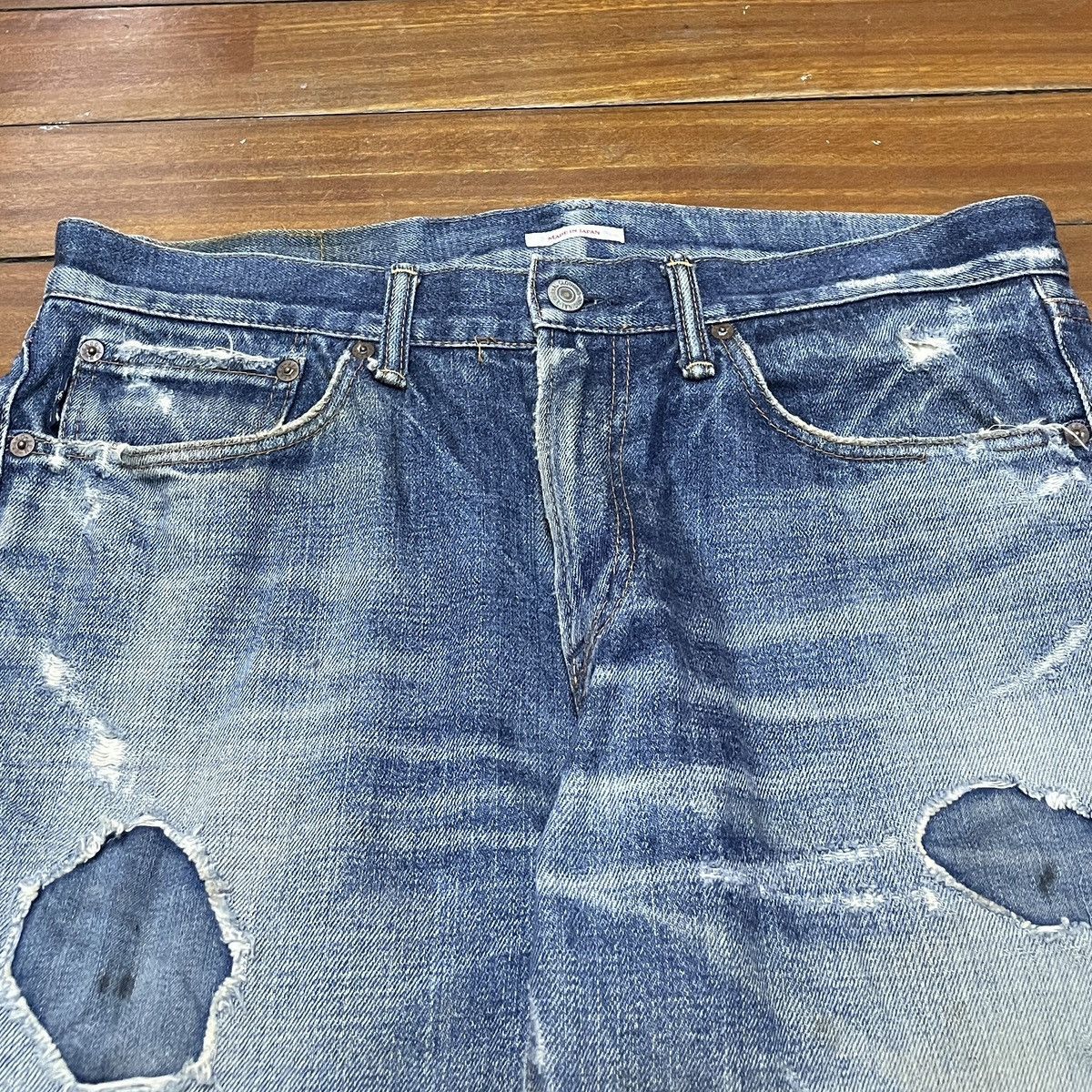 Eternal Very Rare Design Vintage Brand Eternal Ripped Jeans 1990s Size US 34 / EU 50 - 3 Thumbnail