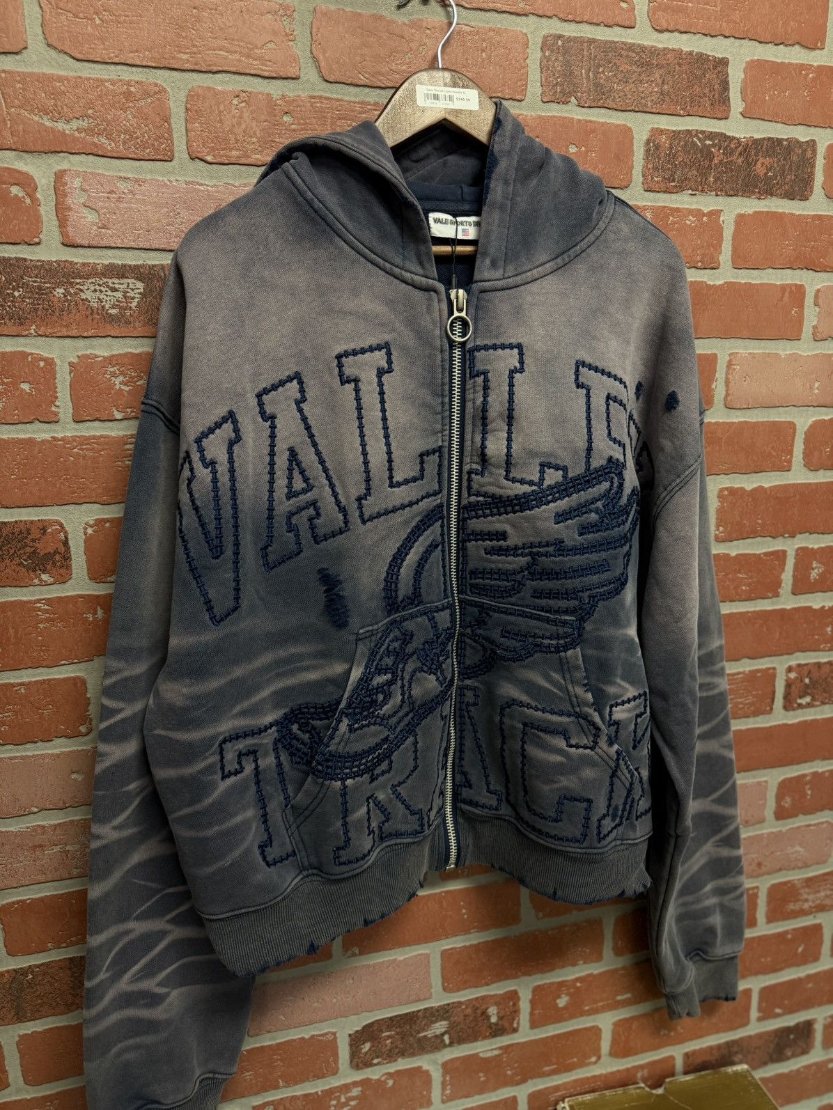 Vale Vale Zip Up Hoodie Size XL Blue Brand New Size US XL / EU 56 / 4 - 3 Thumbnail