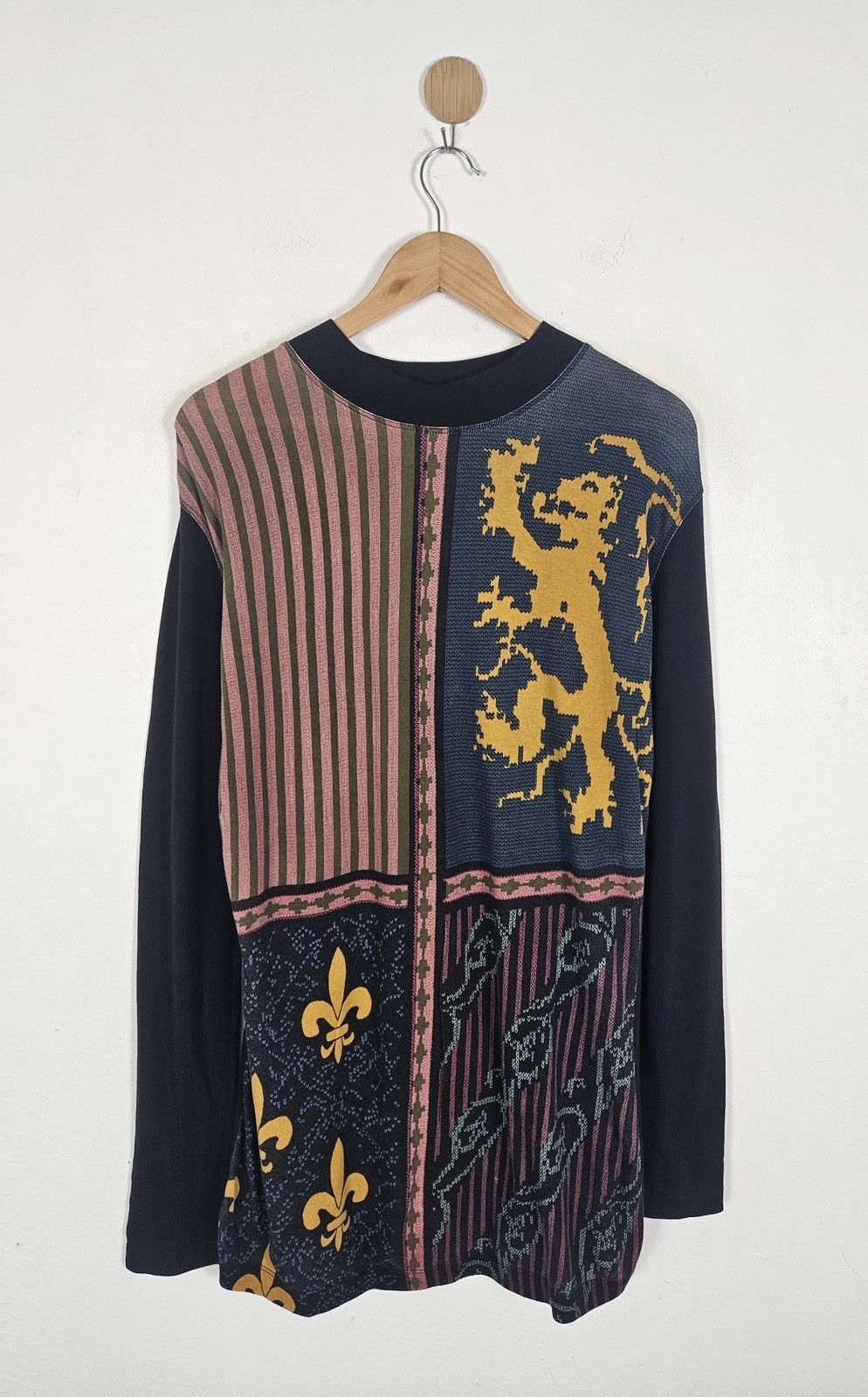 Jean Paul Gaultier JPG Femme overprint mesh shirt