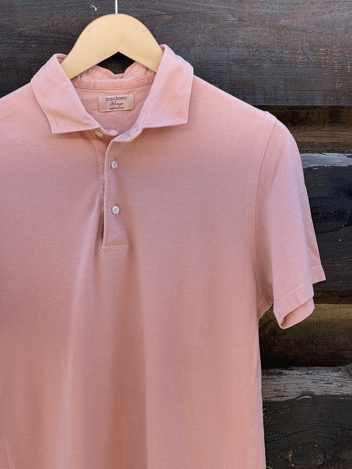 Gran Sasso Gran Sasso peach polo shirt Size US M / EU 48-50 / 2 - 3 Thumbnail
