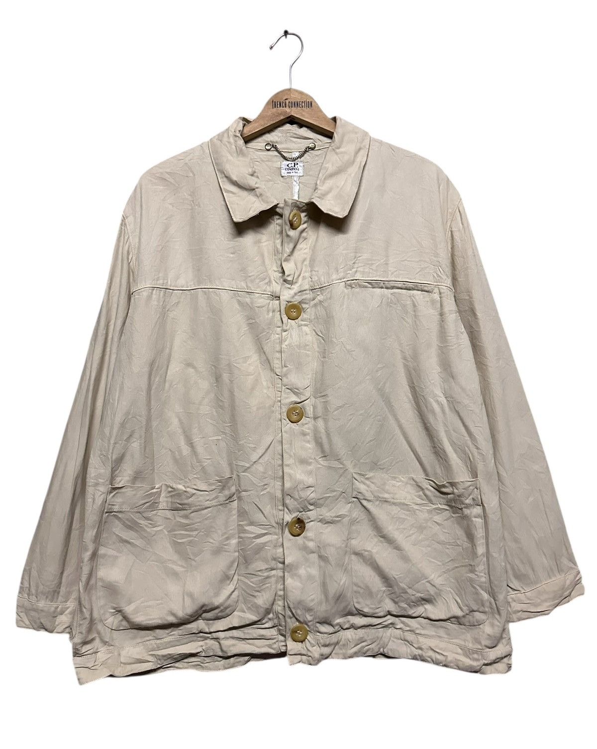 C.P. Company Vtg🔥S/S1996 C.P Company Beige Work Jacket Size US M / EU 48-50 / 2 - 5 Thumbnail