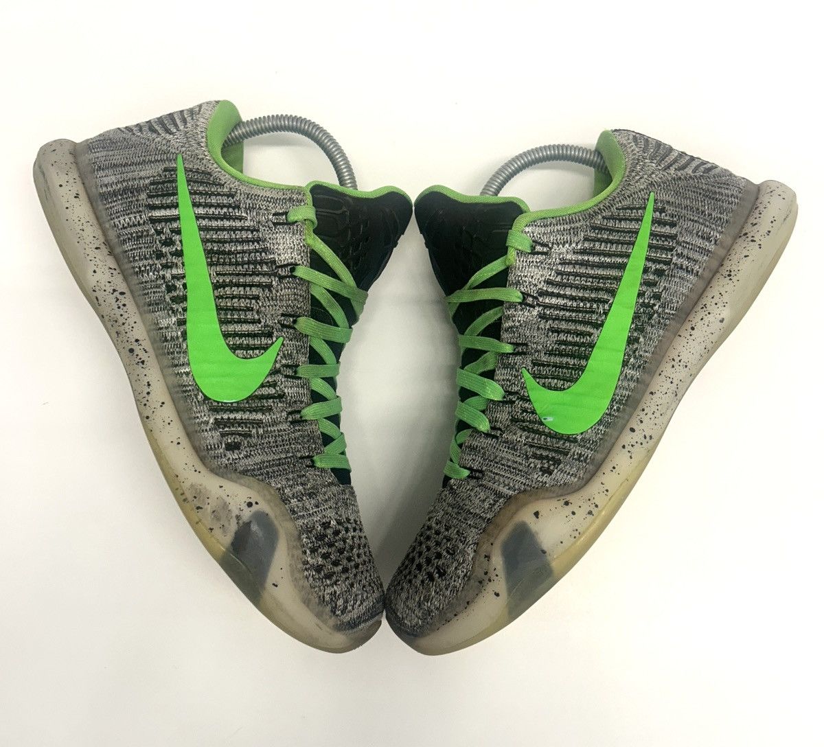 Nike Nike Kobe 10 Elite Flyknit iD Low Grey Green Shoes Size 10.5 Size US 10.5 / EU 43-44 - 2 Thumbnail