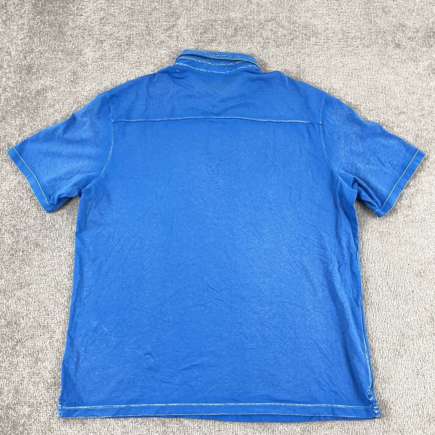 Tommy Bahama Tommy Bahama Polo Shirt Mens Large Washed Blue Carolina Panthers NFL Golf Casual Size US L / EU 52-54 / 3 - 7 Thumbnail