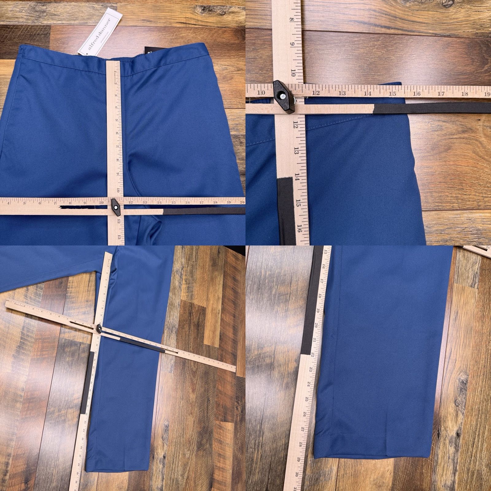 Vintage Alfred Dunner Pants Womens 10 Corduroy Pull On Blue Solid Straight Classic City Scenic Drive New Size 32" / US 10 / IT 46 - 8 Thumbnail