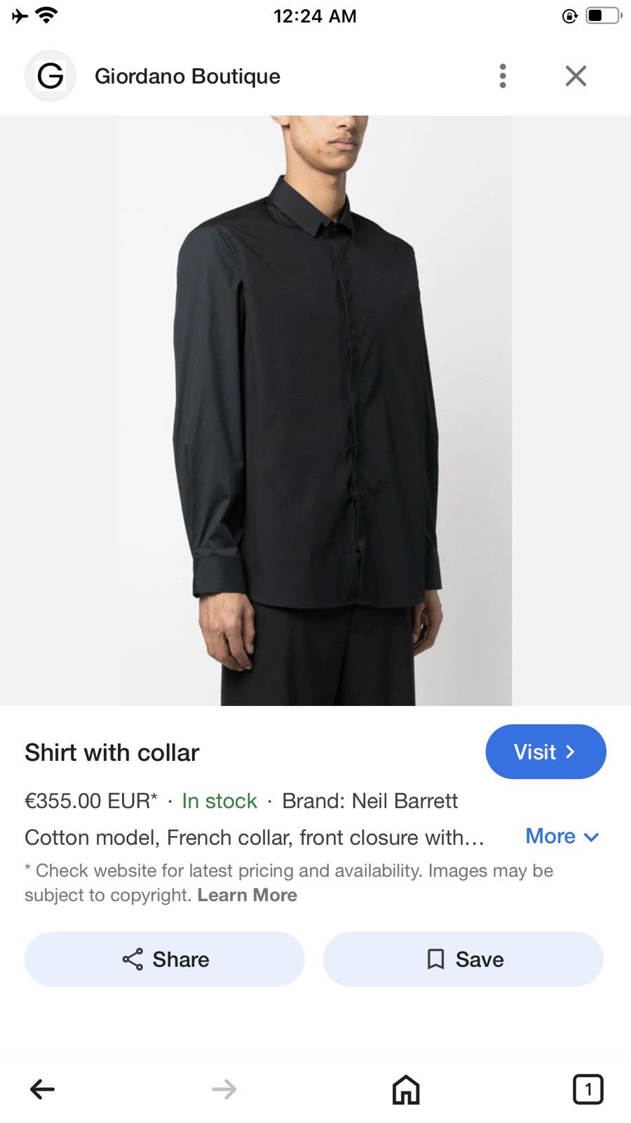 Black Barrett × Neil Barrett Black Barrett by neil barrett Longsleeves shirt Size US M / EU 48-50 / 2 - 9 Thumbnail
