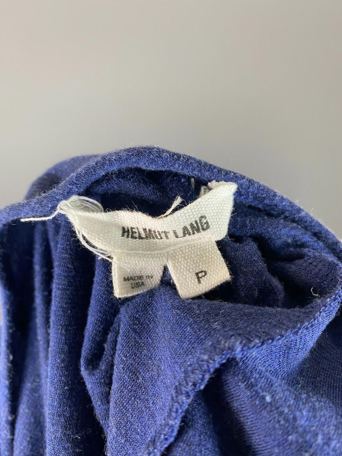 Helmut Lang Ladies HELMUT LANG Designer Blue Silk Blouse Shirt Size M / US 6-8 / IT 42-44 - 10 Thumbnail