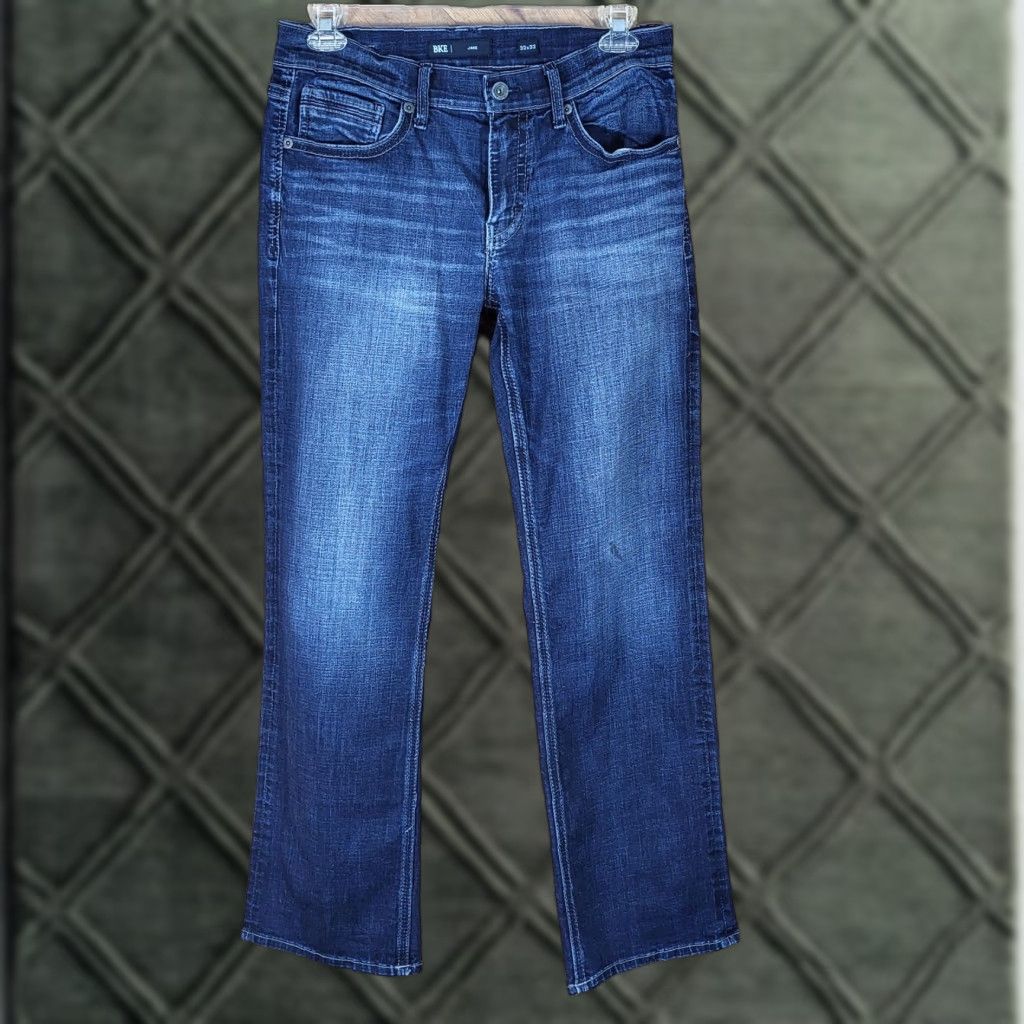 BKE **BKE Jake Mens Straight Leg Jeans Size 32 Dark Wash Distressed Denim** User: **Dark Wash BKE Jake Mens Straight Leg Jeans Size 32 Distressed Denim** Size US 32 / EU 48 - 1 Thumbnail