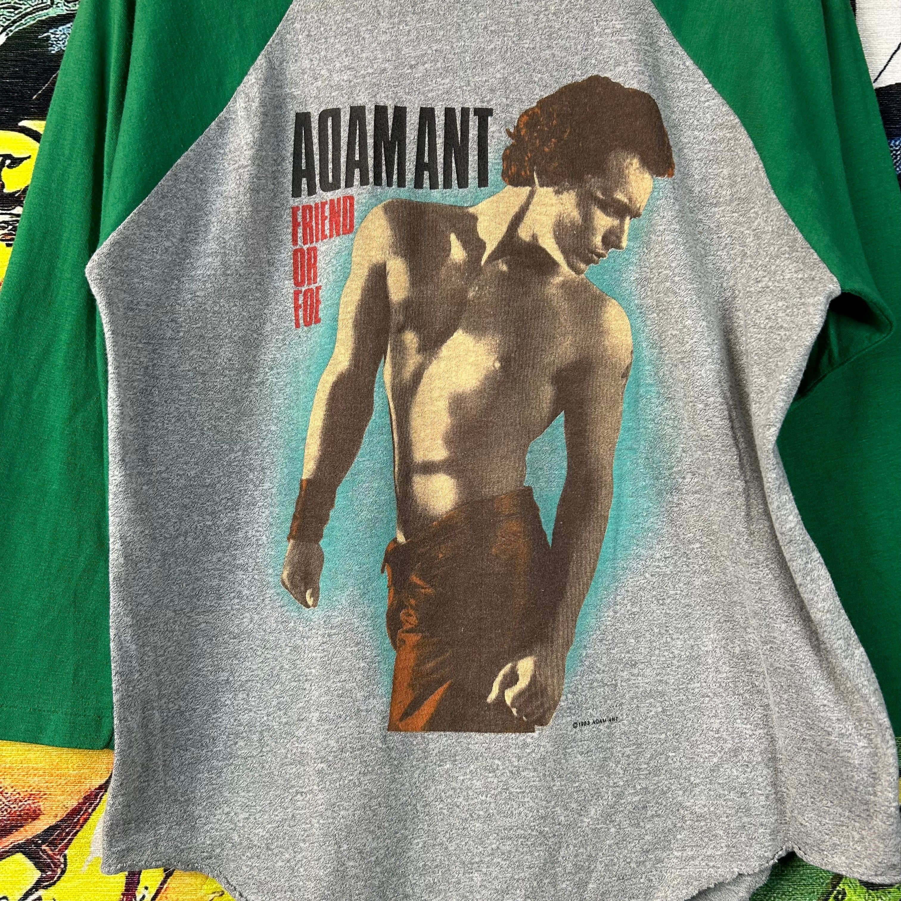 Vintage Vintage 80s 1983 Adam Ant Pure Sex Tour Baseball Raglan Tee Size US L / EU 52-54 / 3 - 5 Thumbnail