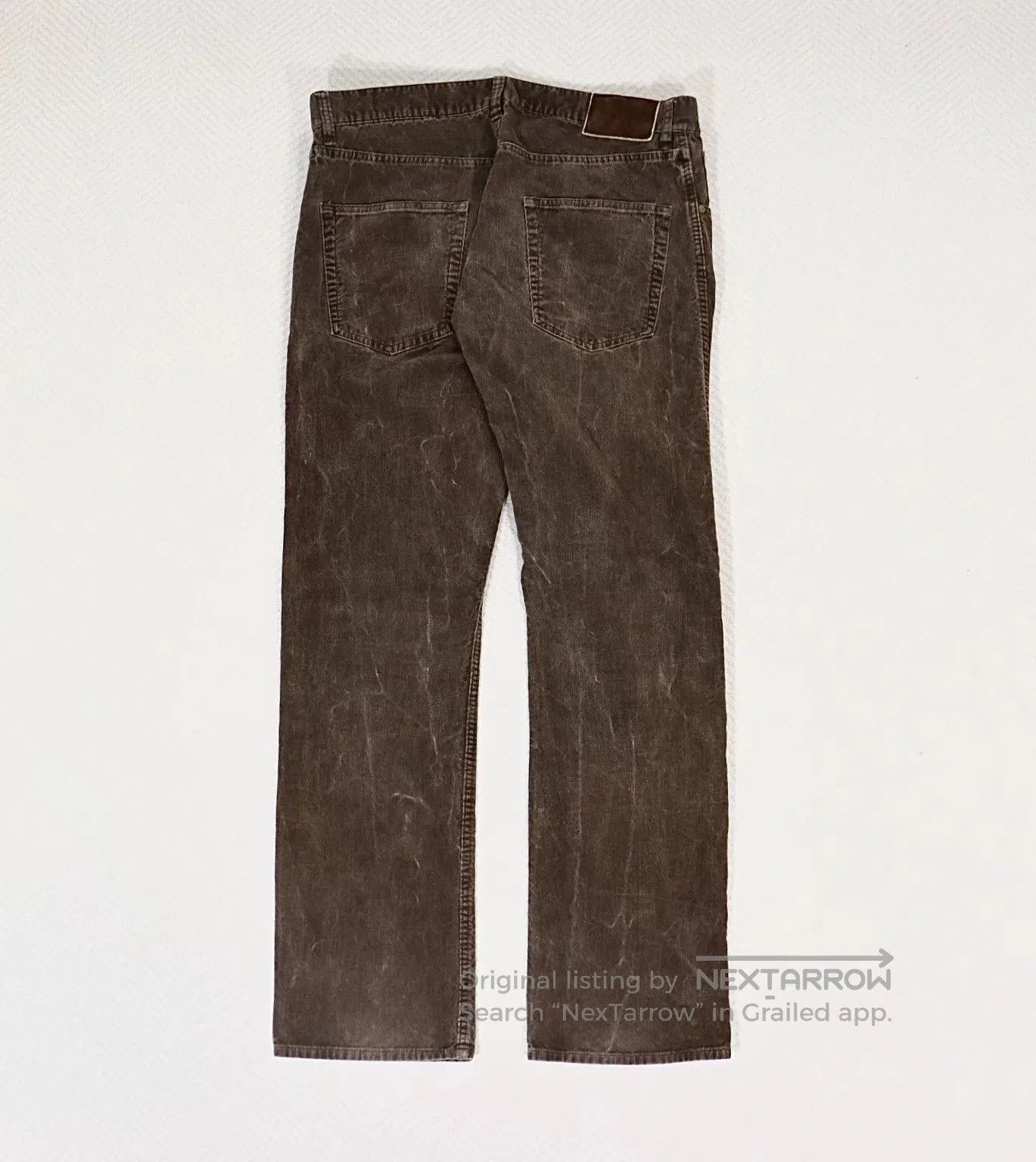 visvim fluxus slub corduroy pants dk.mud.