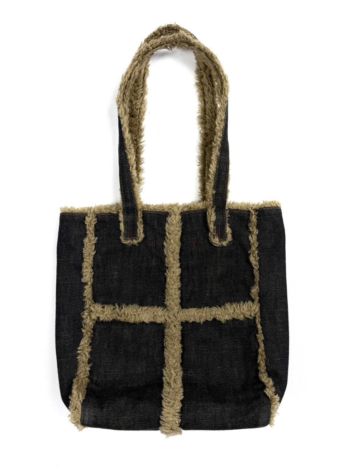 Miss Sixty Miss Sixty Y2K Denim Fur Shoulder Bag Archive Rare McBling Size ONE SIZE - 7 Thumbnail