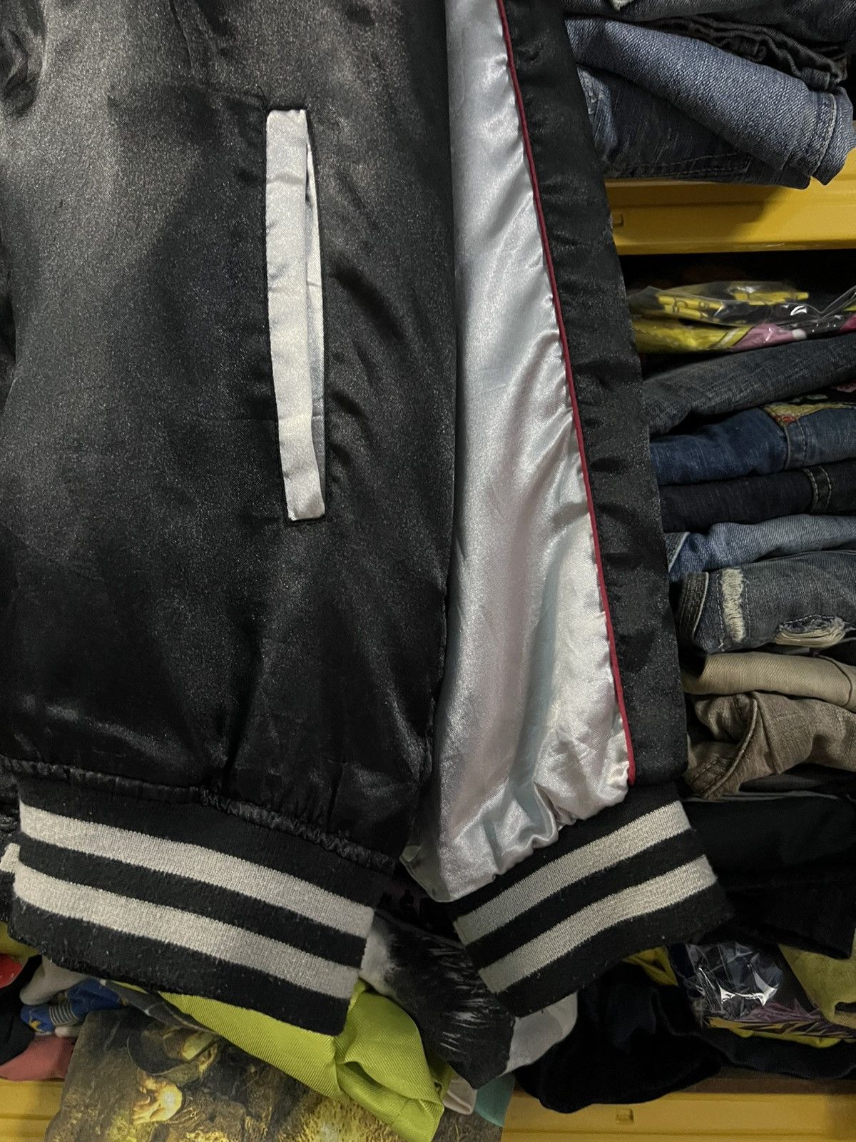 Japanese Brand VINTAGE 90S SUKAJAN SOUVENIL YOKOSUKA EMBROIDERY JACKET Size US L / EU 52-54 / 3 - 4 Thumbnail