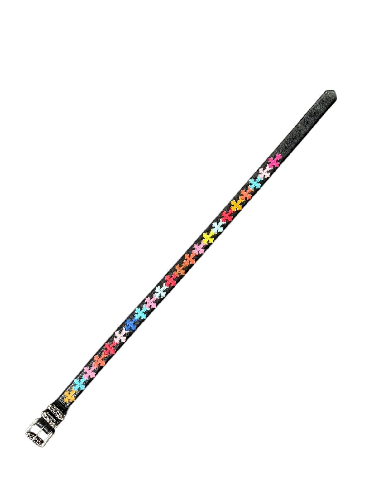 Chrome Hearts 1/1 Multi Color Cross Patch Roller Belt Size 34 - 11 Thumbnail