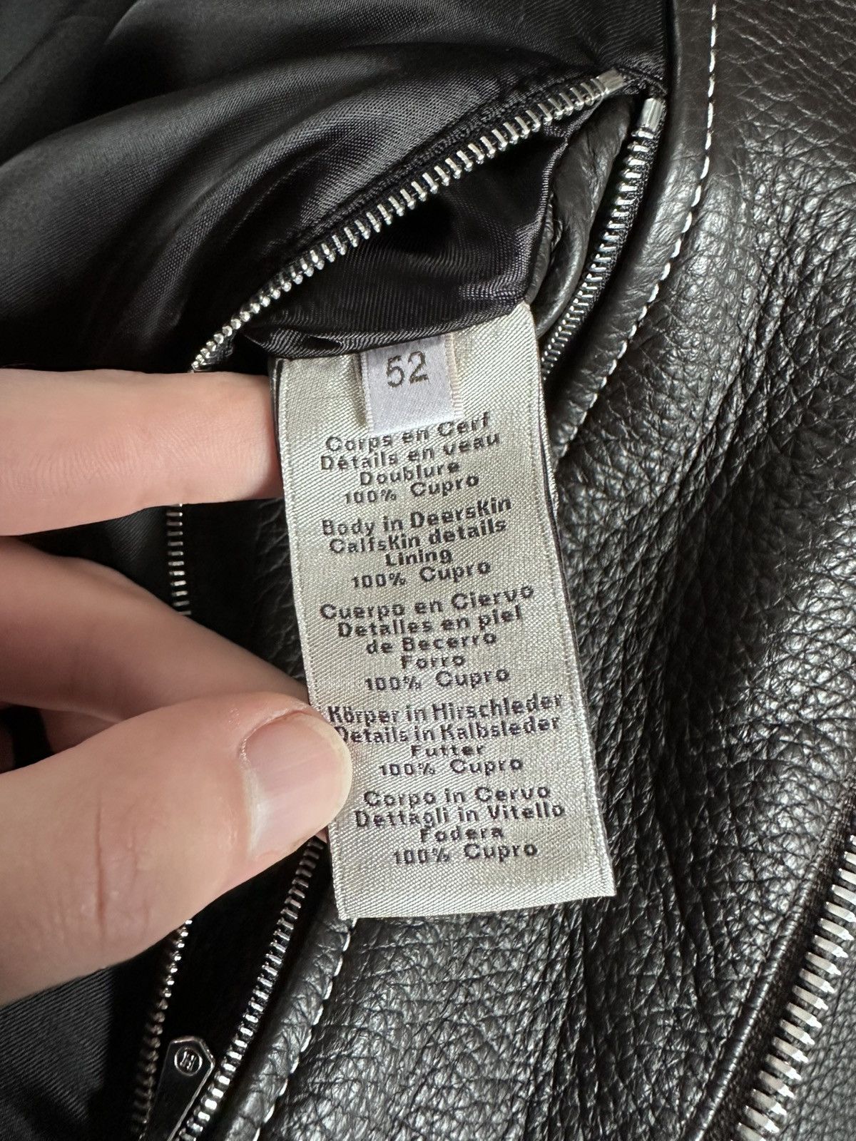 Hermes hermes maxi leather patch ribbed bomber jacket Size US L / EU 52-54 / 3 - 9 Thumbnail