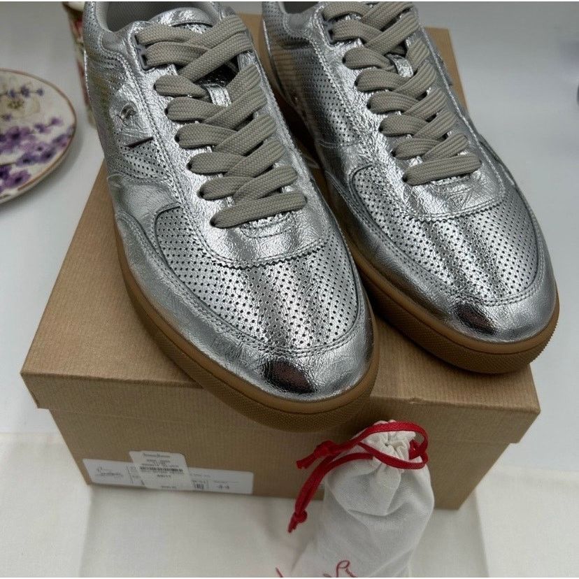 Christian Louboutin Mens Christian Louboutin TUTTI RUI leather sneakers size 44 Size US 11 / EU 44 - 3 Thumbnail