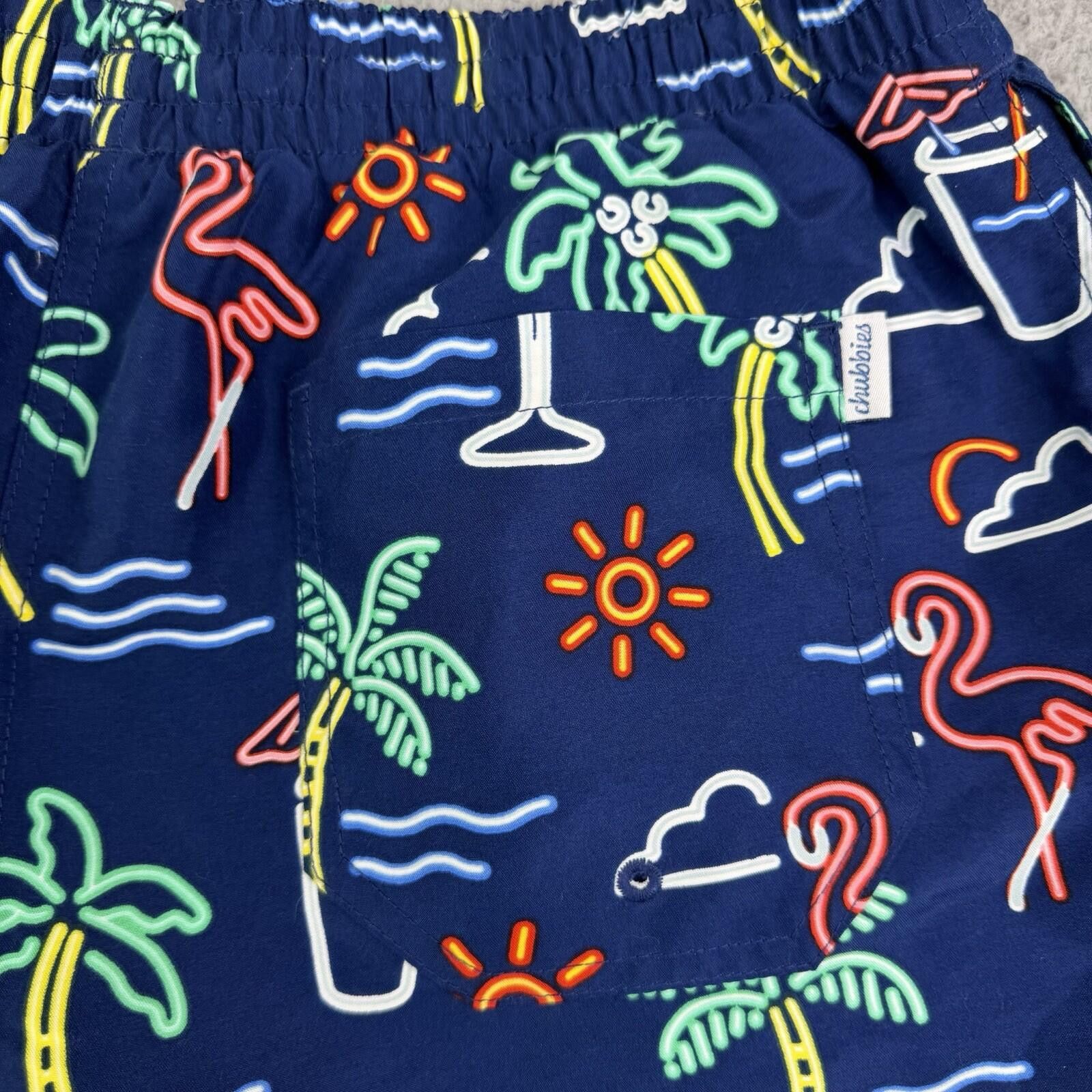 Chubbies Chubbies Neon Glades Swim Trunks Men's Large (32x7) Lined Size US 34 / EU 50 - 9 Thumbnail
