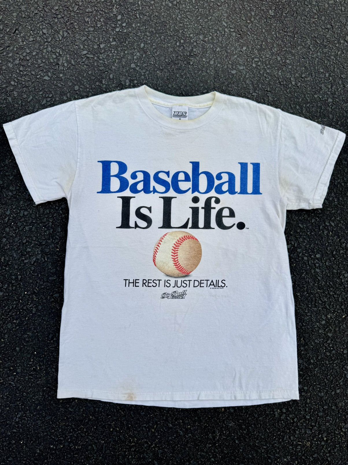 Vintage 1999 Baseball Is Life Vintage T-Shirt Made In USA Size US M / EU 48-50 / 2 - 2 Thumbnail