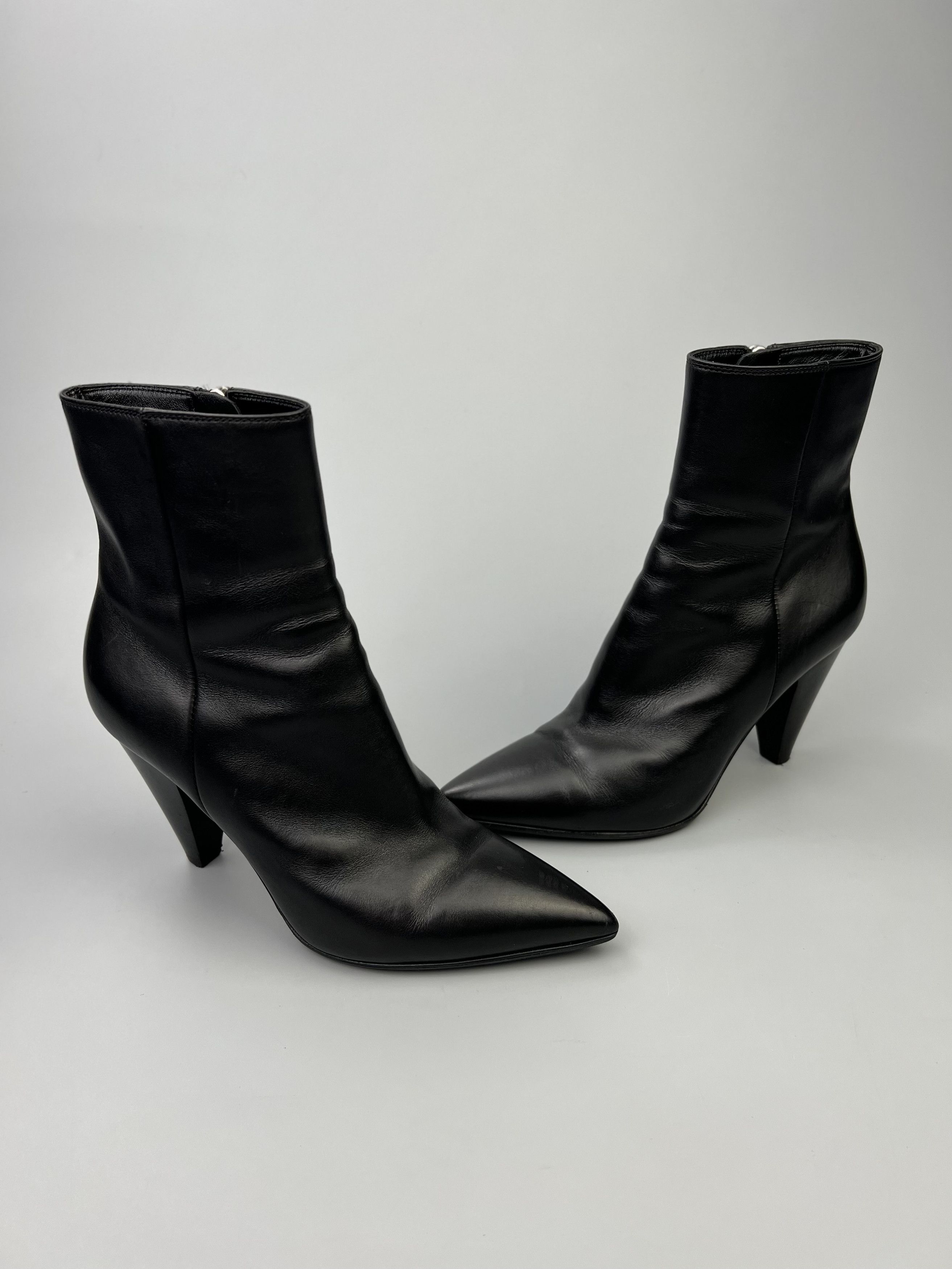 Gianvito Rossi Gianvito Rossi Black Pointed Toe Heel Boots Size IT34 Size US 4 / IT 34 - 7 Thumbnail