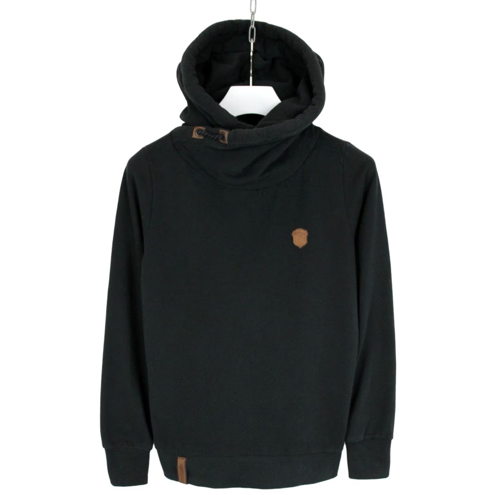 Logo 7 NAKETANO Hoodie Women's LARGE Draped Colar Pullover Logo French Terry Lined Size L / US 10 / IT 46 - 2 Thumbnail