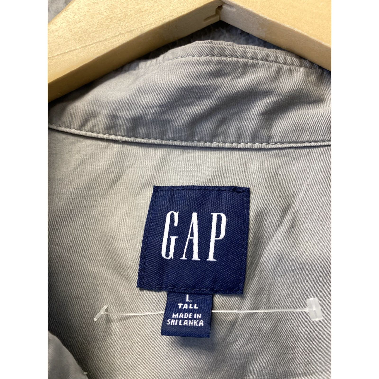 Gap GAP Button-Down Shirt Chino Men L Large Gray Solid Casual Workwear 90s Western Hipster Cadence? Size US L / EU 52-54 / 3 - 4 Thumbnail