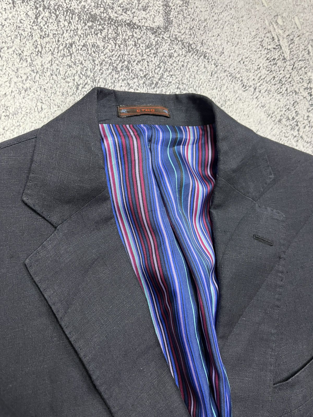 Etro ETRO Suit Blazer Coat Jacket Pants Acetat Silk Luxury Sz 48 Size 48R - 4 Thumbnail
