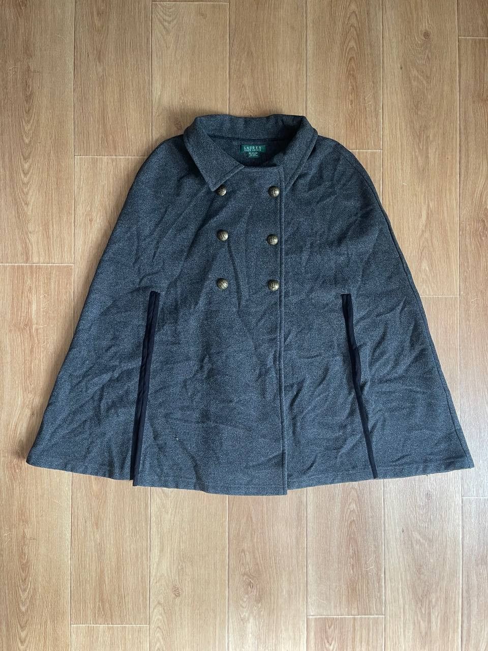 Lauren Ralph Lauren × Polo Ralph Lauren × Ralph Lauren Lauren by Ralph Lauren Double Breasted Edwardian Wool Cape Size M / US 6-8 / IT 42-44 - 2 Thumbnail