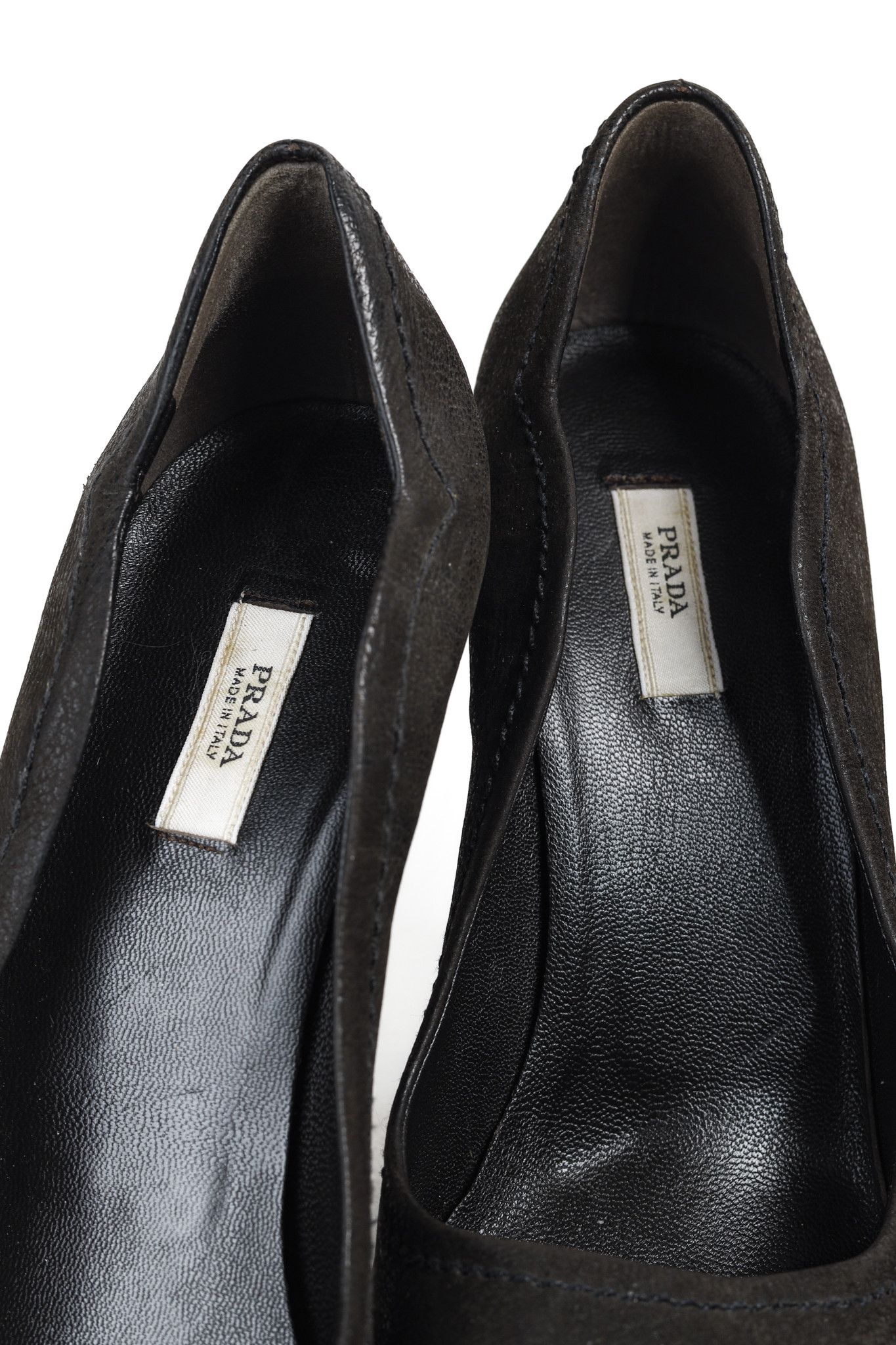 Prada Prada AW/04 Sculptured Curves Black Leather Pumps Size US 6.5 / IT 36.5 - 8 Thumbnail
