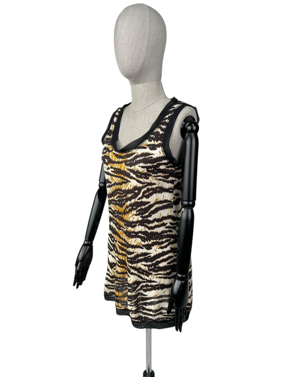 Dolce & Gabbana DOLCE & GABBANA Sleeveless Tiger Animal Print Viscose Dress Size S / US 4 / IT 40 - 3 Thumbnail